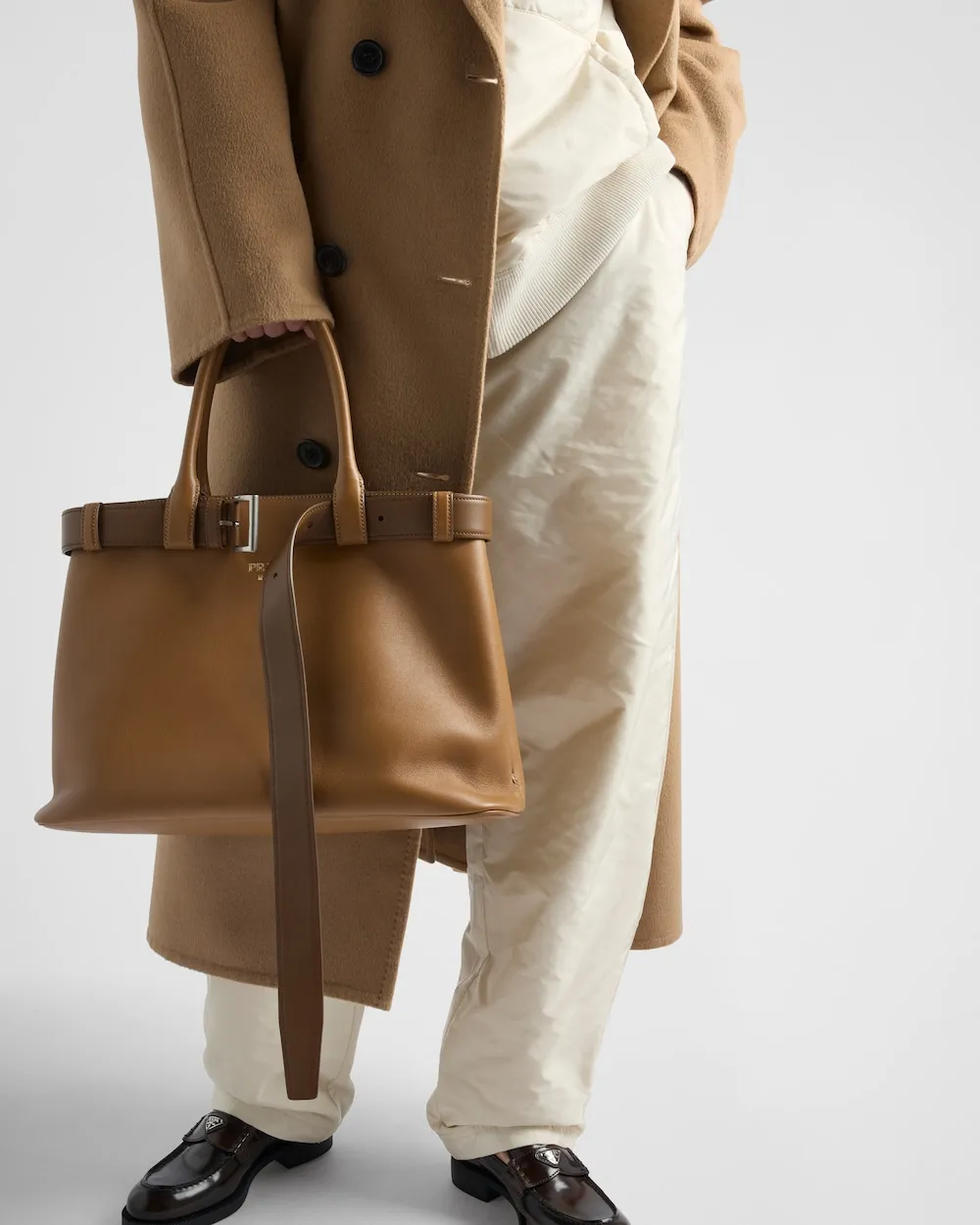 Triangle-Logo Elasticated Waistband Trousers