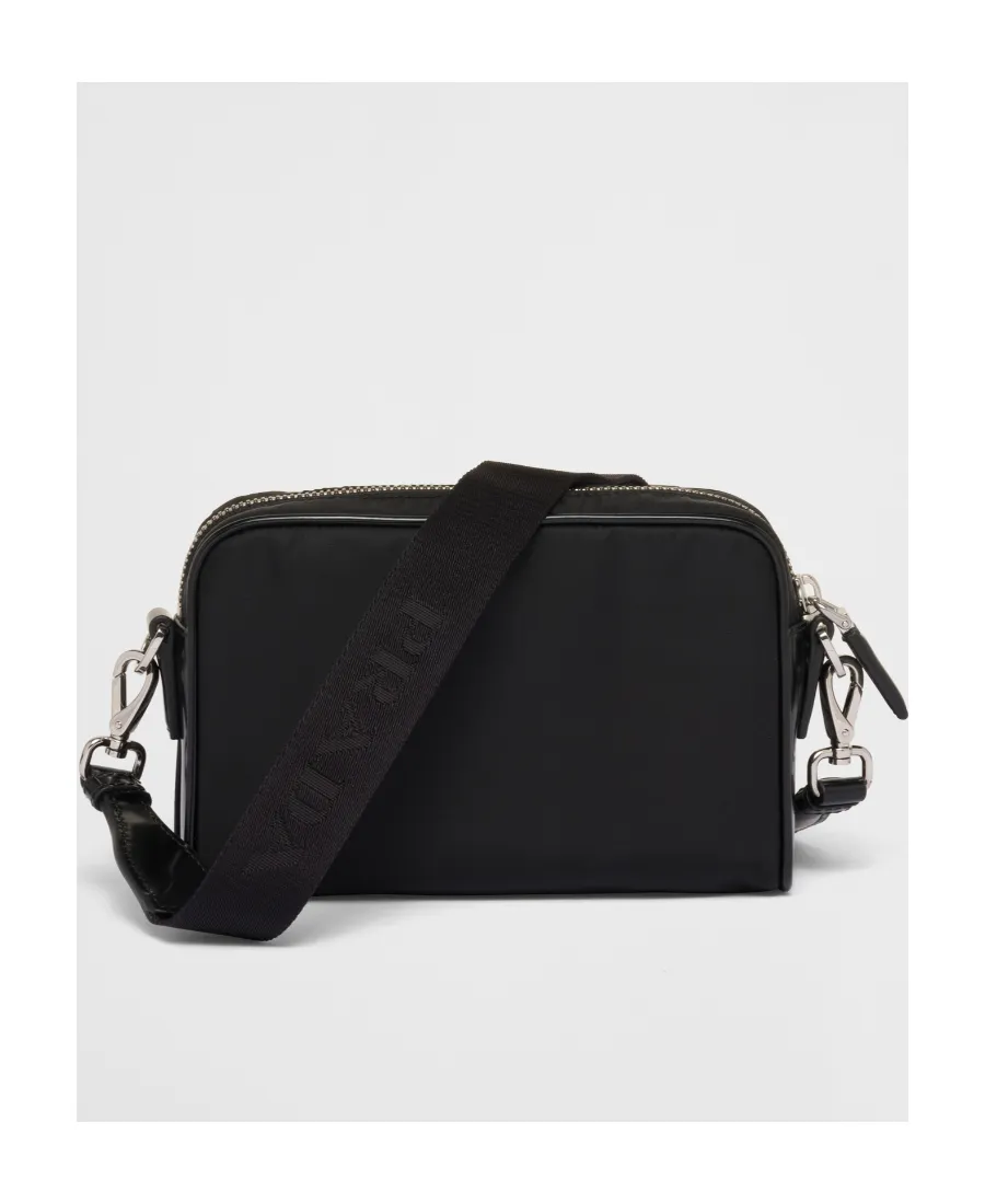 Triangle-Logo Zipped Crossbody Bag