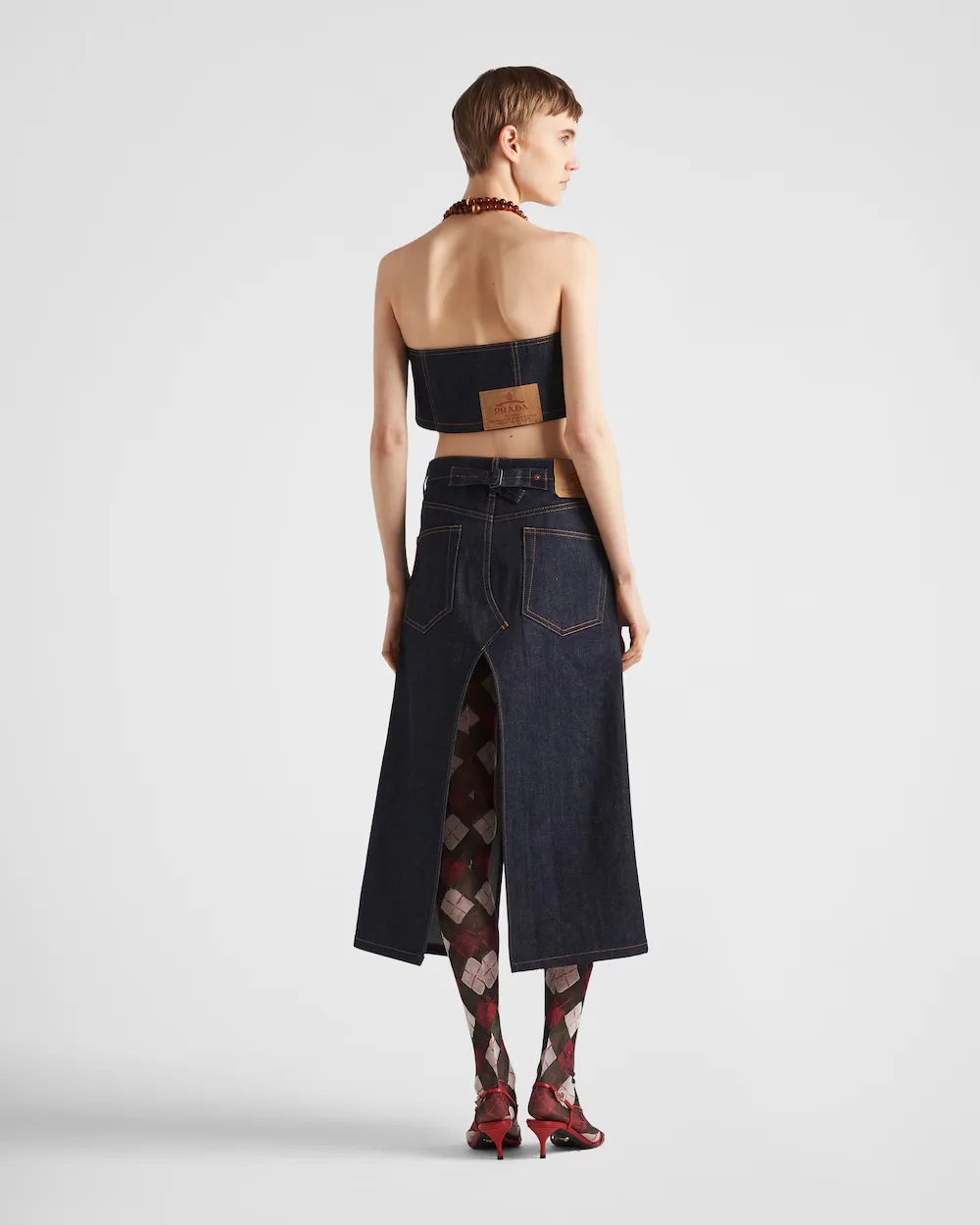 Crop Top In Selvedge Denim