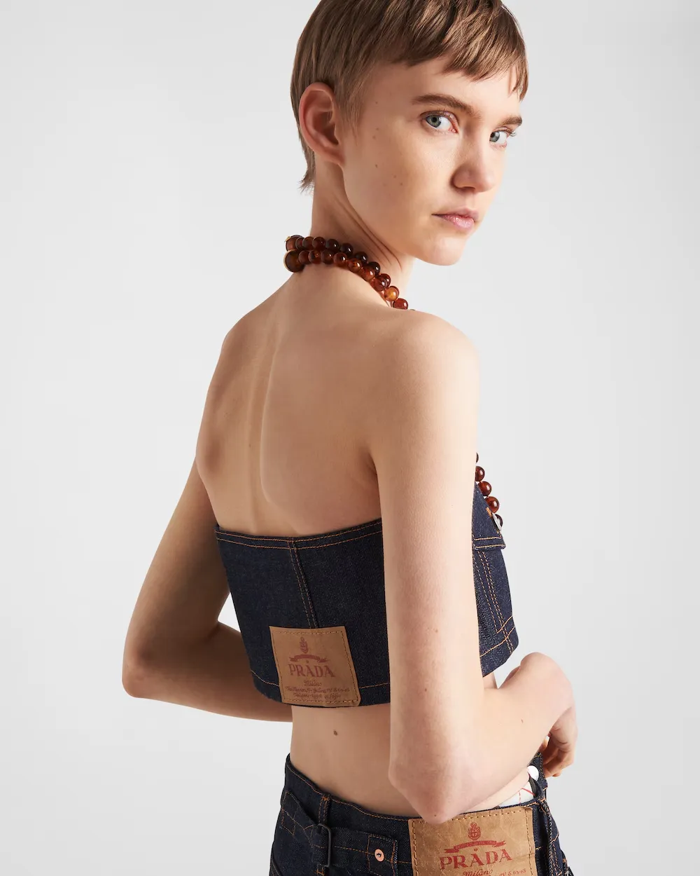 Crop Top In Selvedge Denim