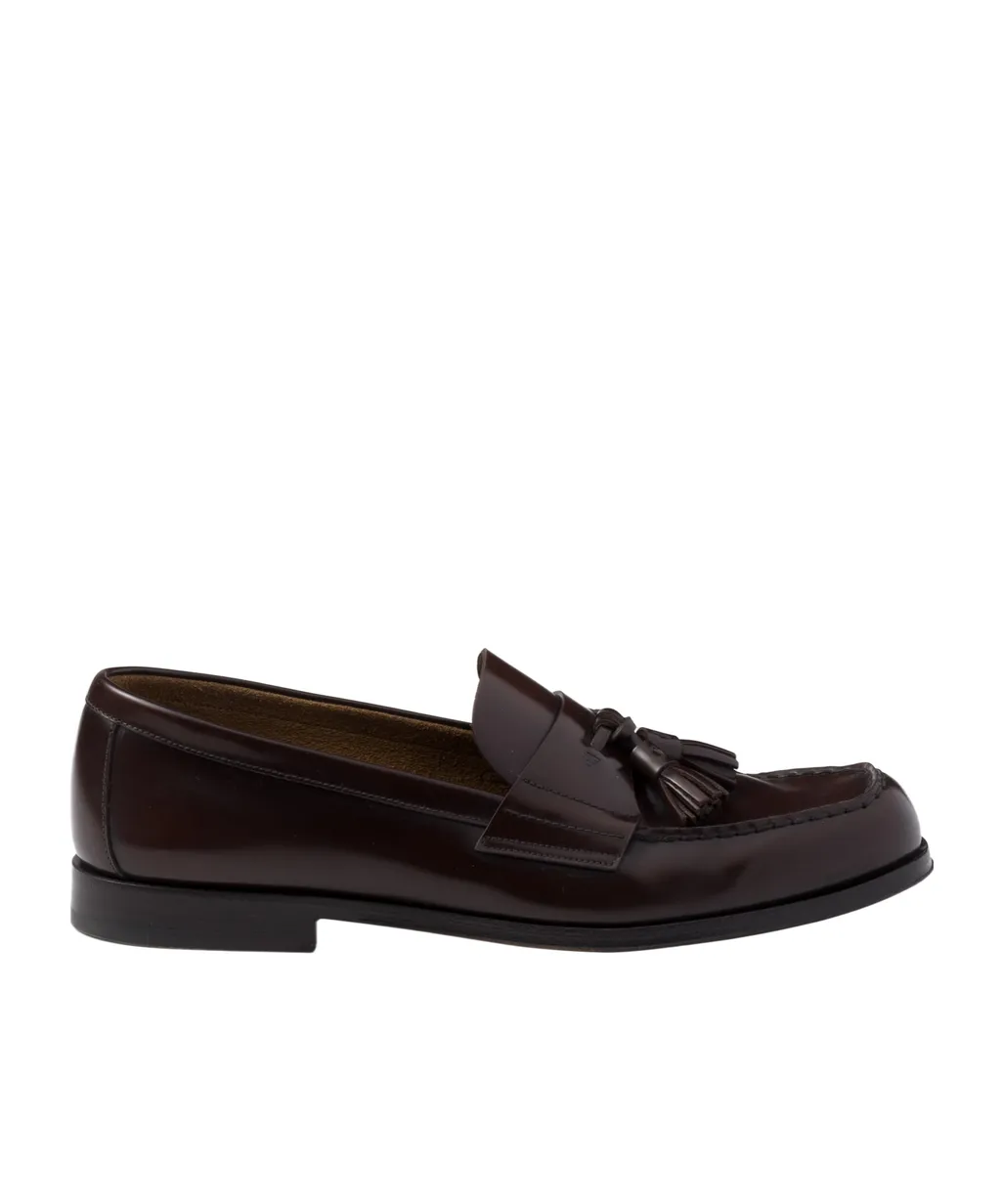 Brushed Leather Loafers