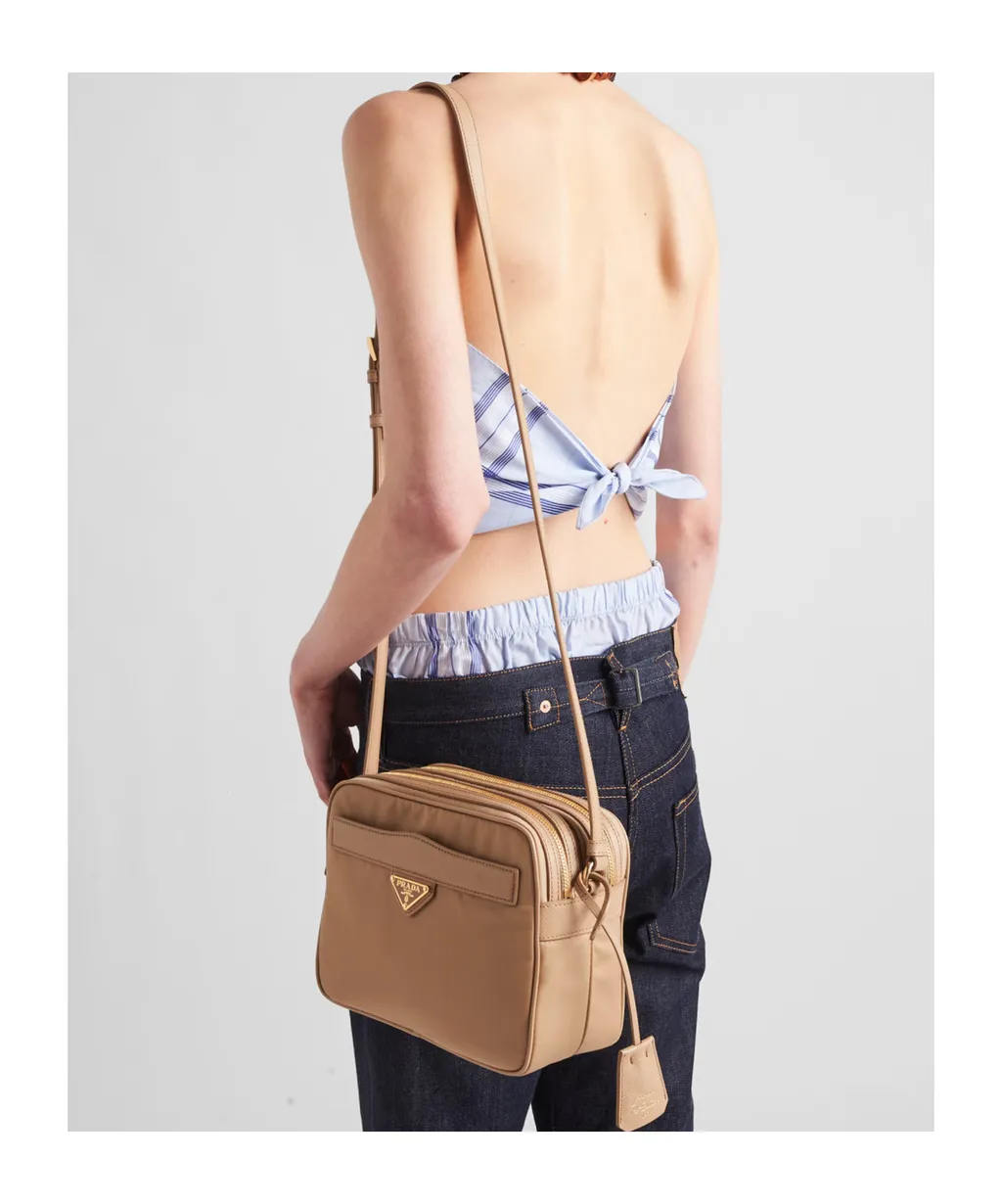 Re-Edition 1978 Re-Nylon And Saffiano Leather Mini Shoulder Bag