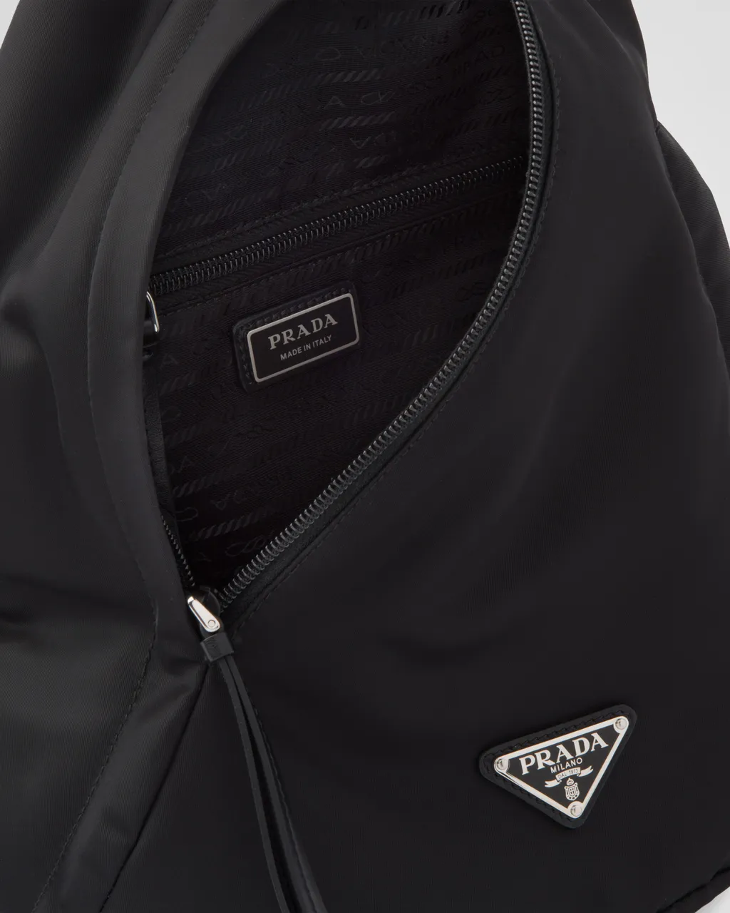 Logo Plaque Zipped Backpack