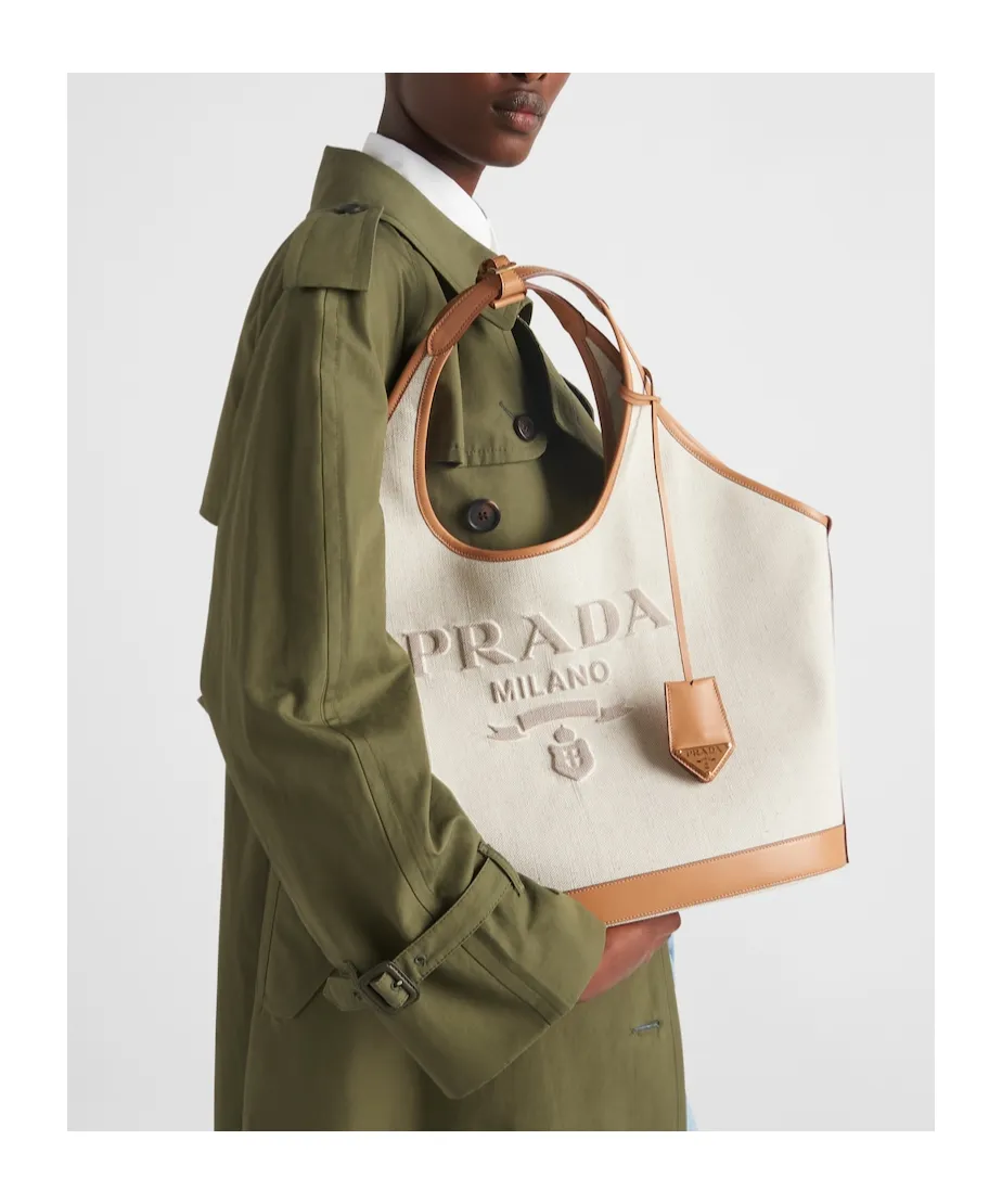 Logo-Detailed Large Top Handle Bag