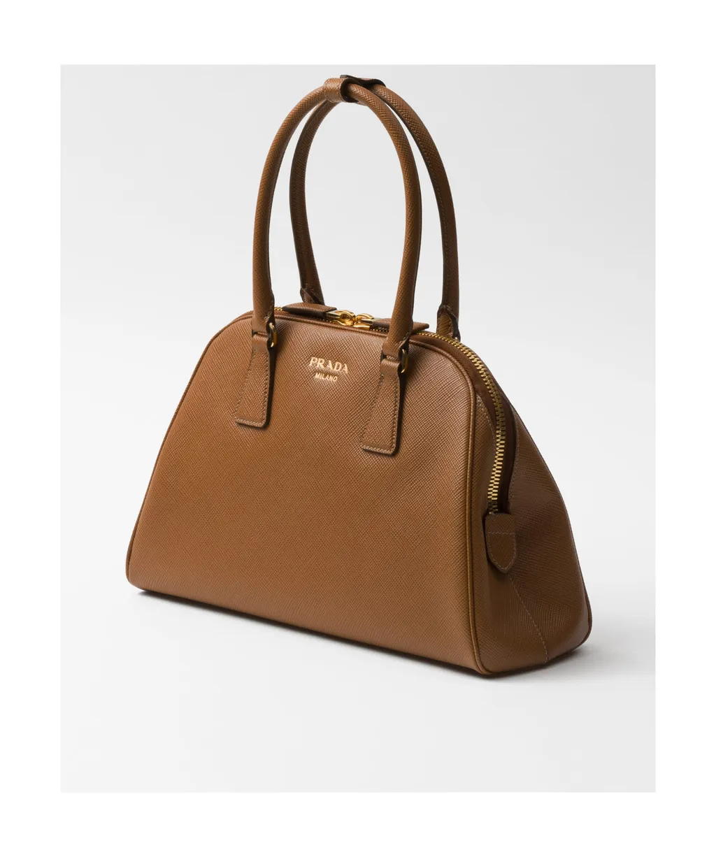 Saffiano Zipped Medium Tote Bag