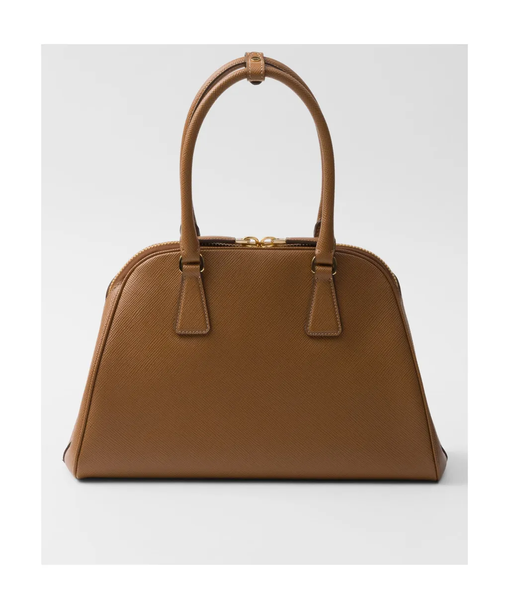 Saffiano Zipped Medium Tote Bag