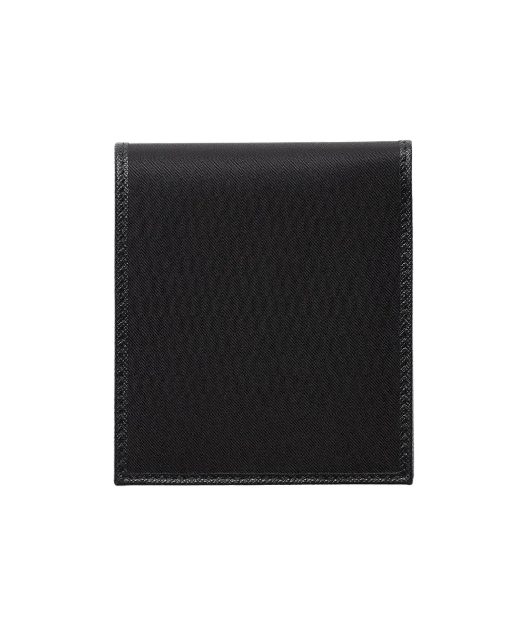 Re-Nylon Logo-Plaque Bi-Fold Wallet
