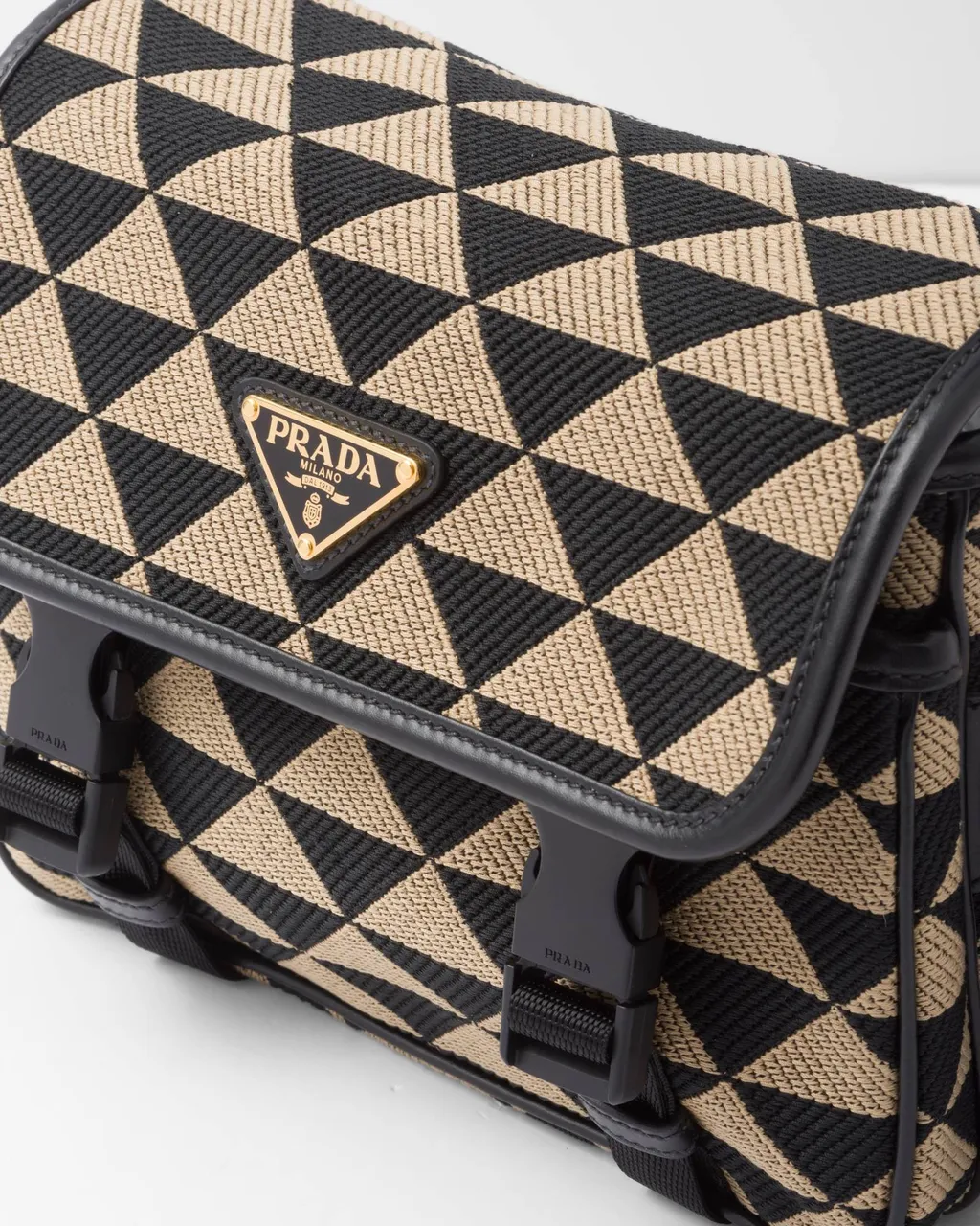 Symbole Embroidered Foldover Top Messenger Bag