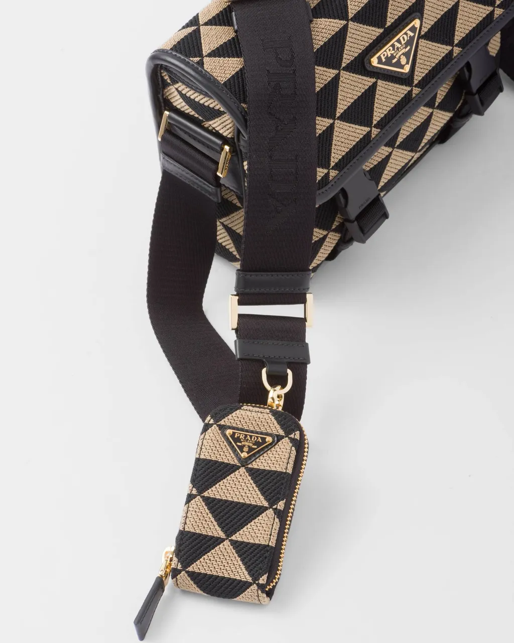 Symbole Embroidered Foldover Top Messenger Bag