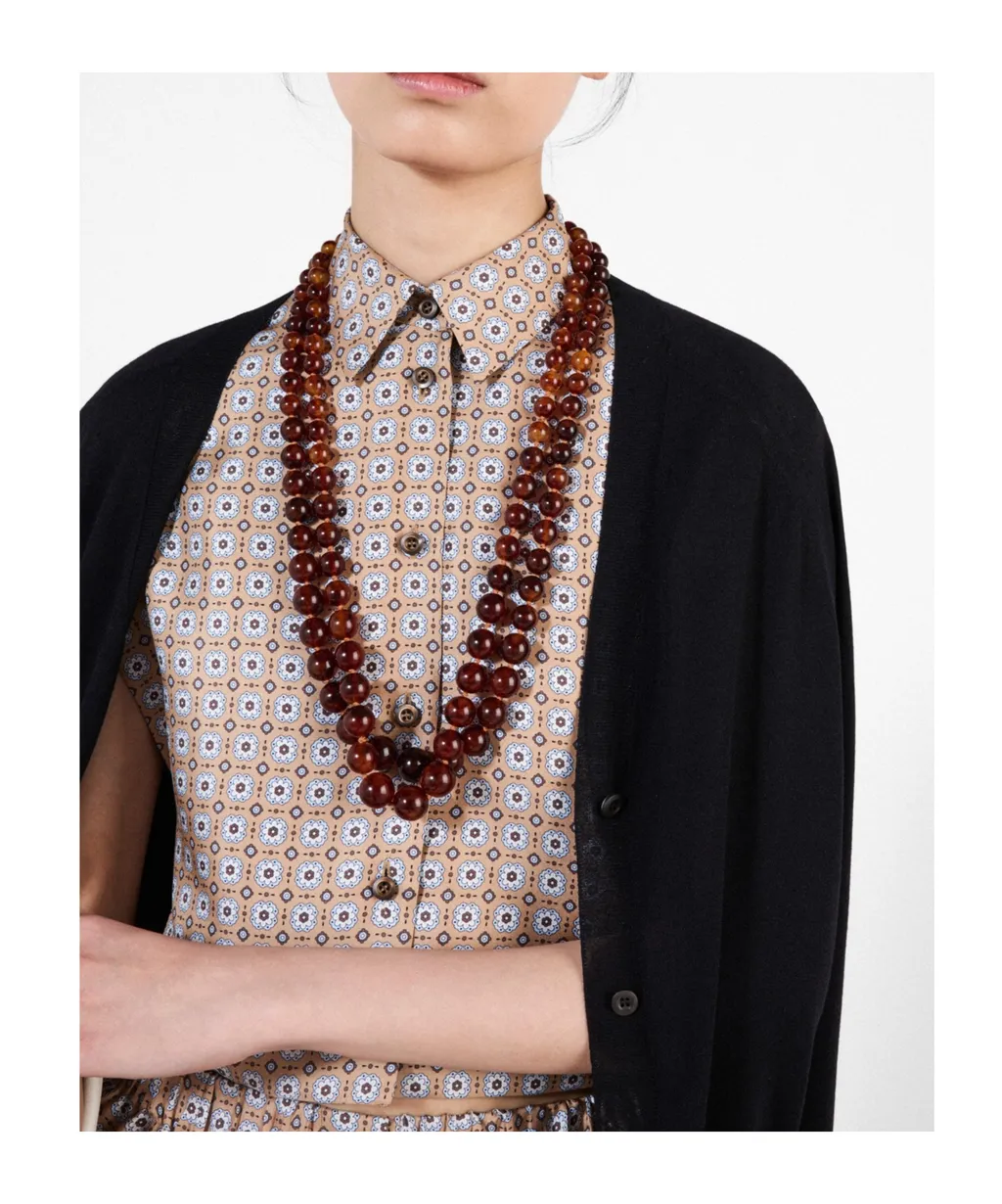 Printed Twill Silk Shirt