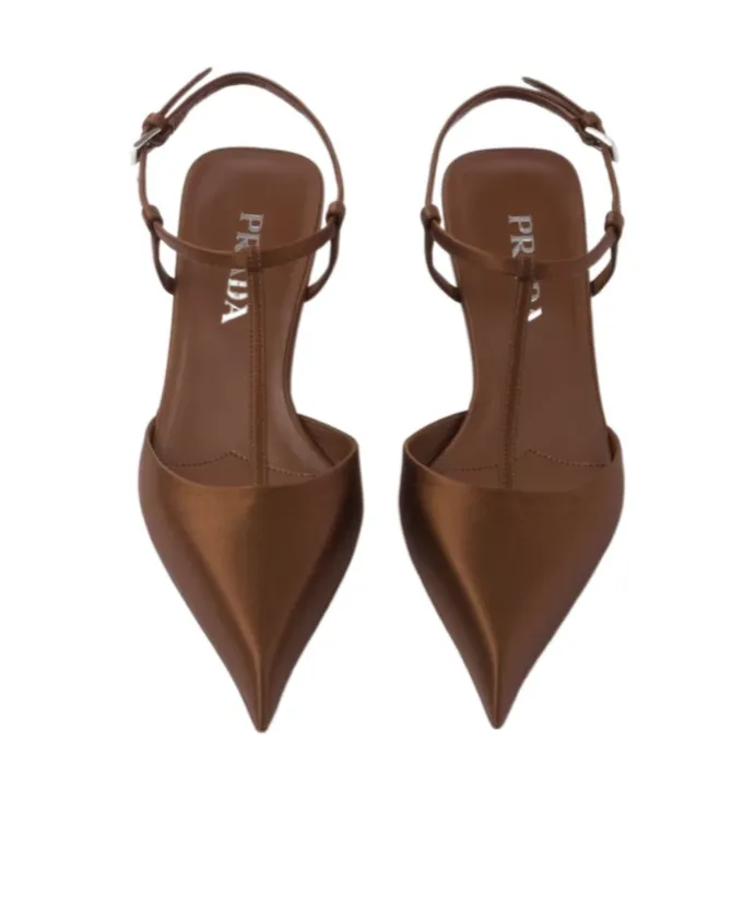 Pointed-Toe Slingback Pumps