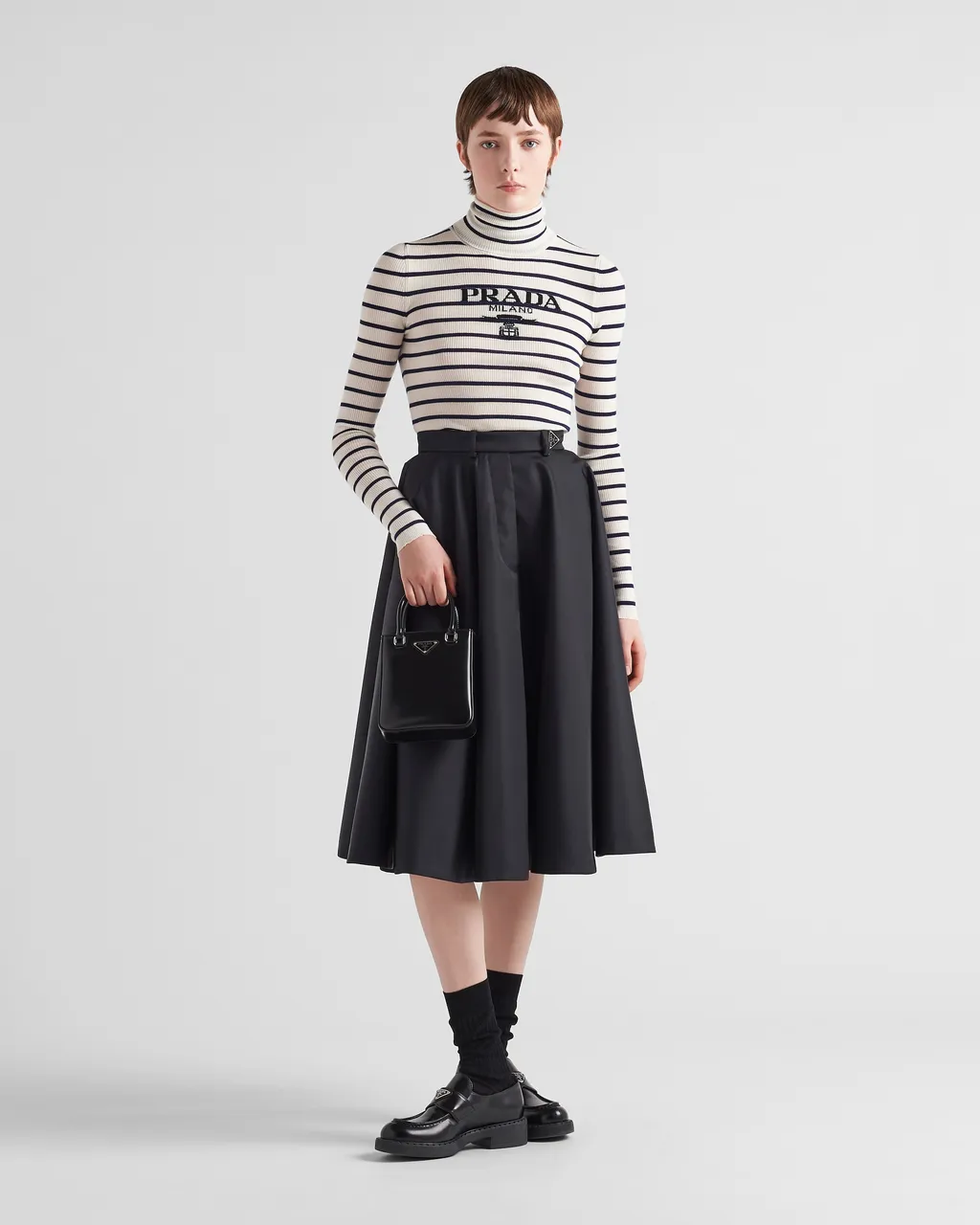 Re-Nylon Pleated Skirt