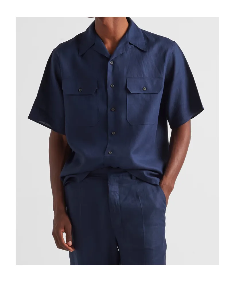 Short-Sleeved Button-Up Shirt