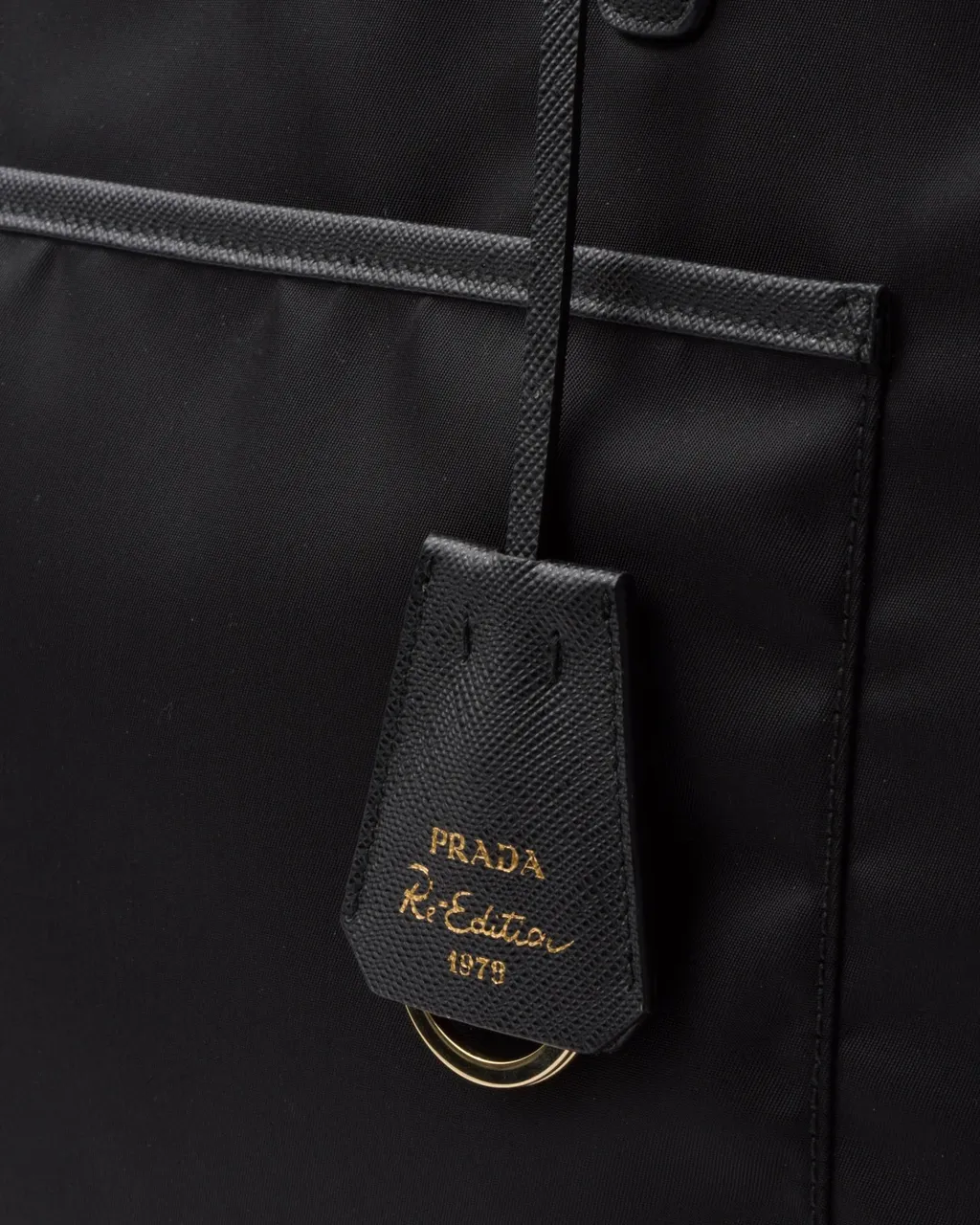 Re-Edition 1978 Large Re-Nylon And Saffiano Leather Tote Bag