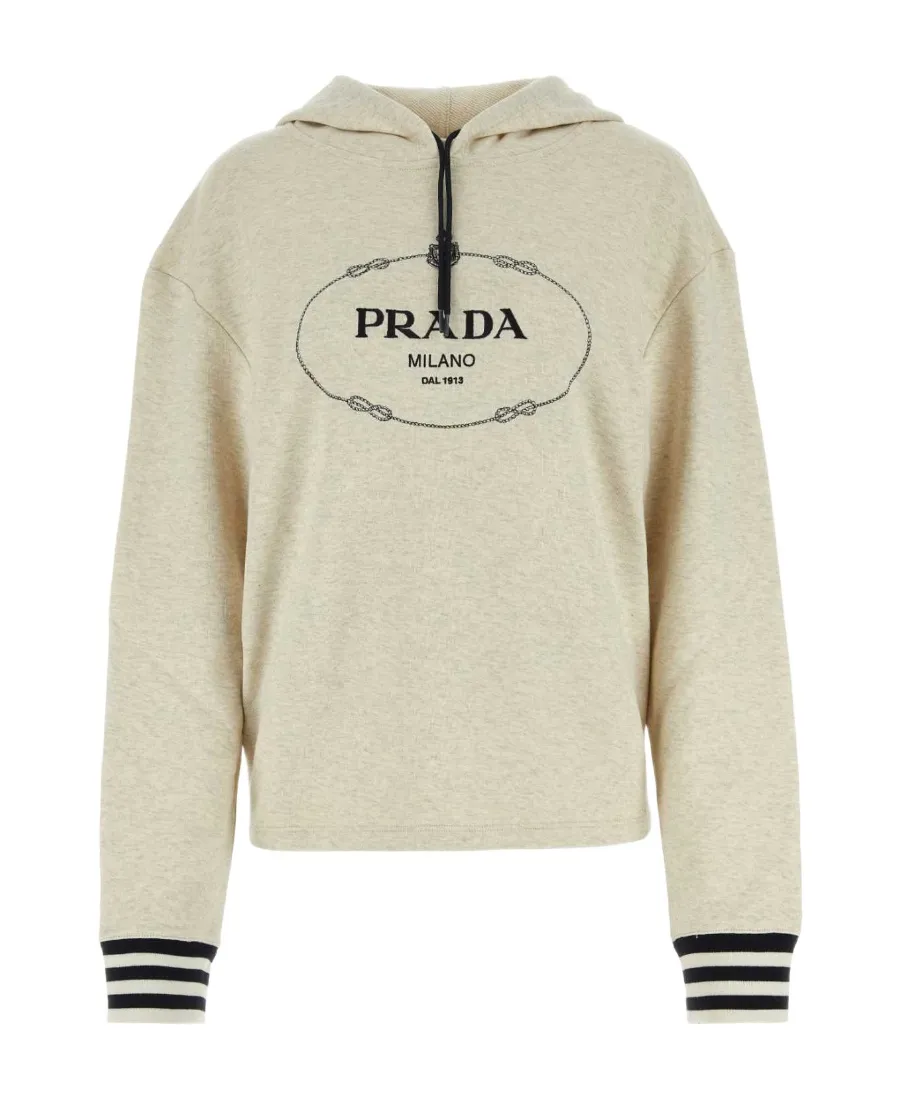 Oversized Cotton Fleece Hoodie