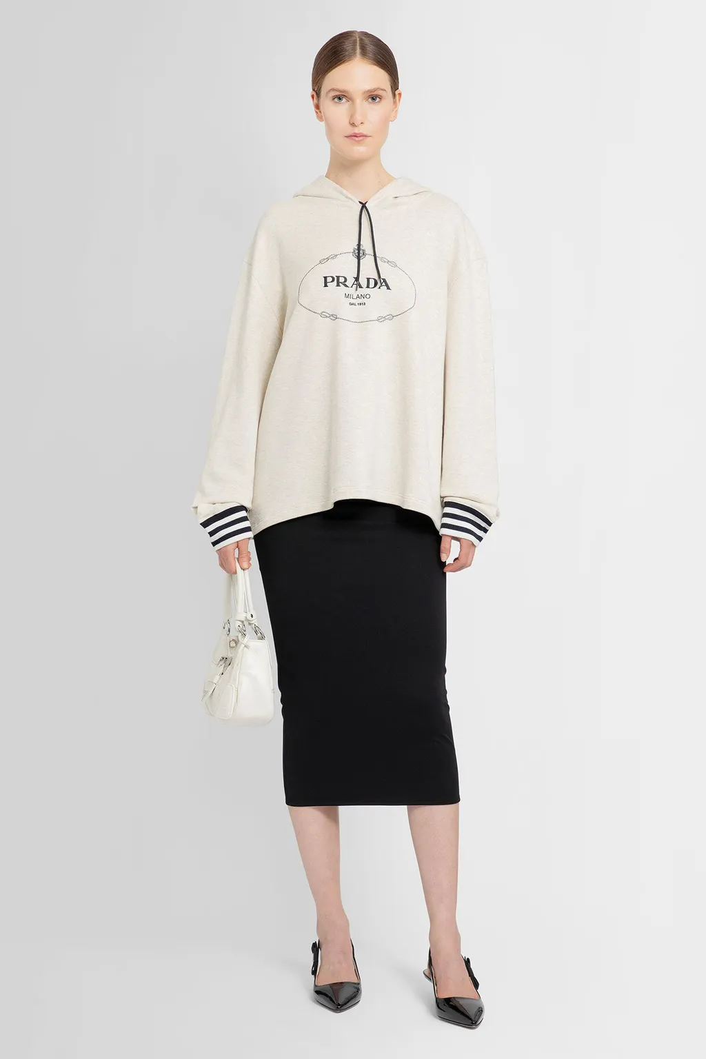 Oversized Cotton Fleece Hoodie