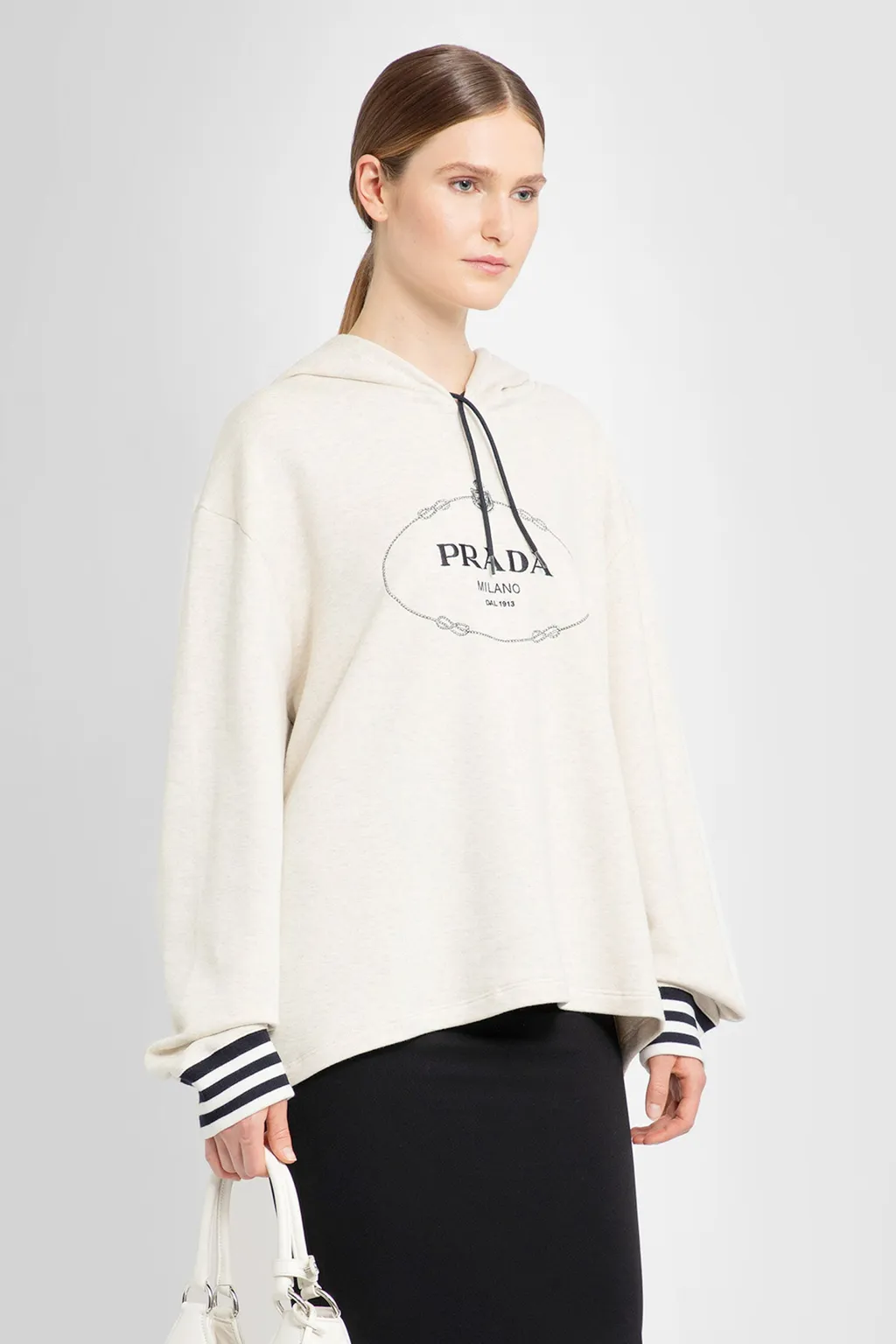 Oversized Cotton Fleece Hoodie