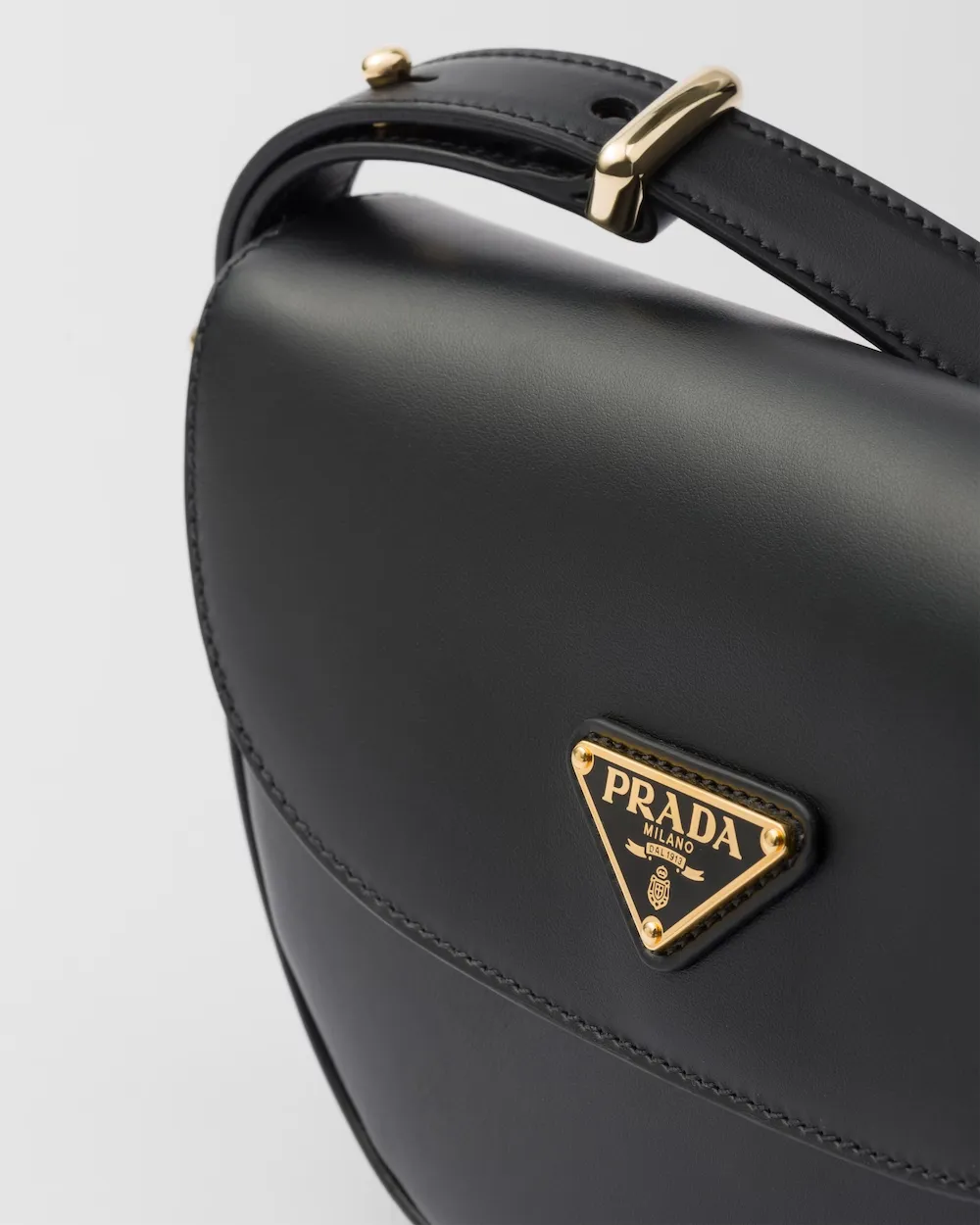 Triangle-Logo Small Shoulder Bag