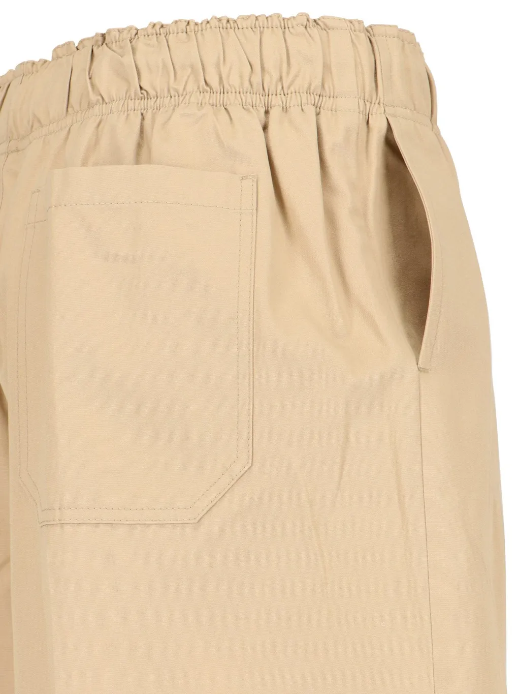 Triangle-Logo Plaque Wide-Leg Pants