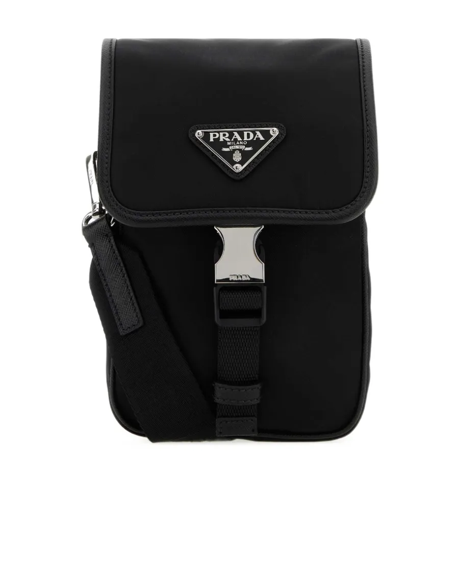 Logo-Plaque Buckle Fastened Crossbody Bag