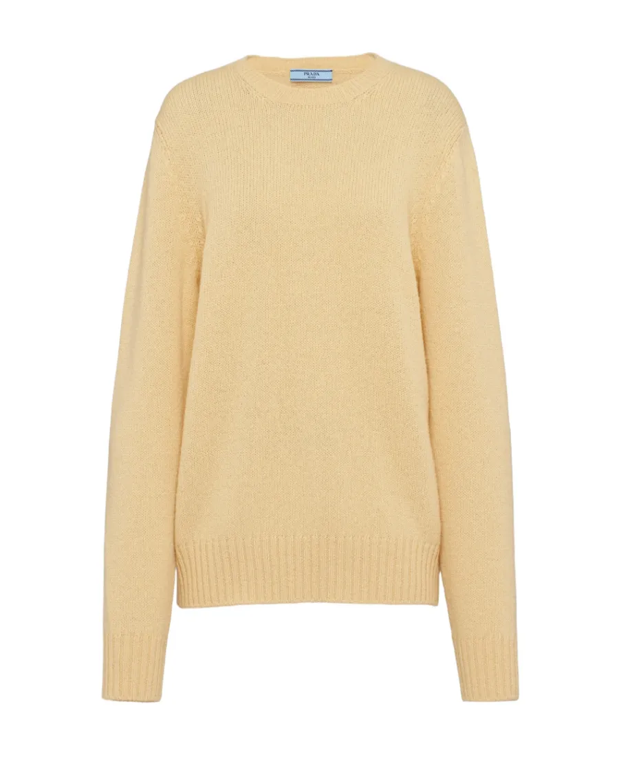 Long-Sleeved Crewneck Knitted Jumper