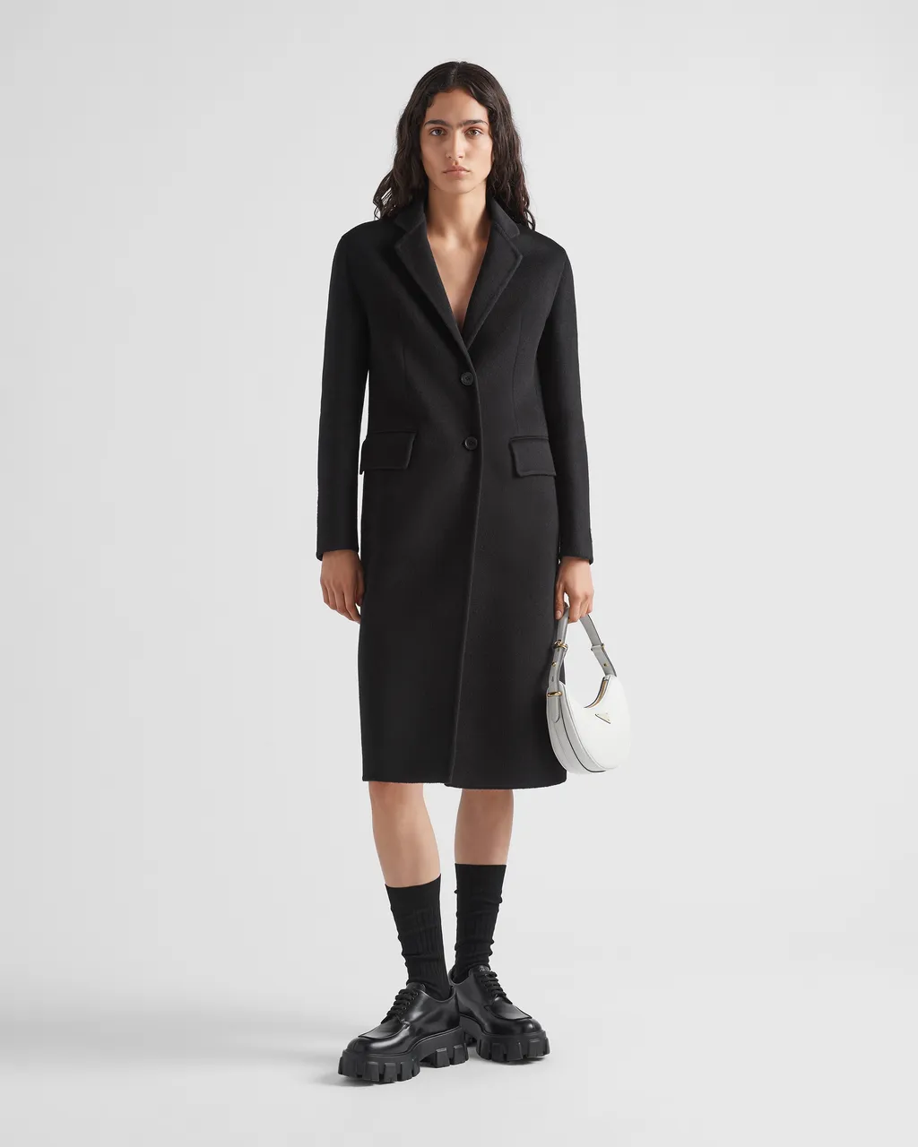 Single-Breasted Long Coat