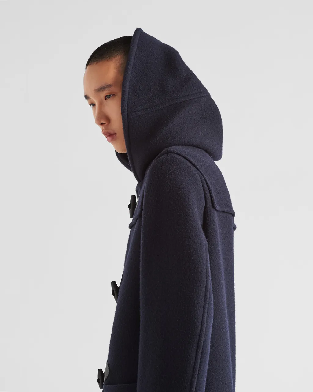 Double-Breasted Hooded Duffle Coat