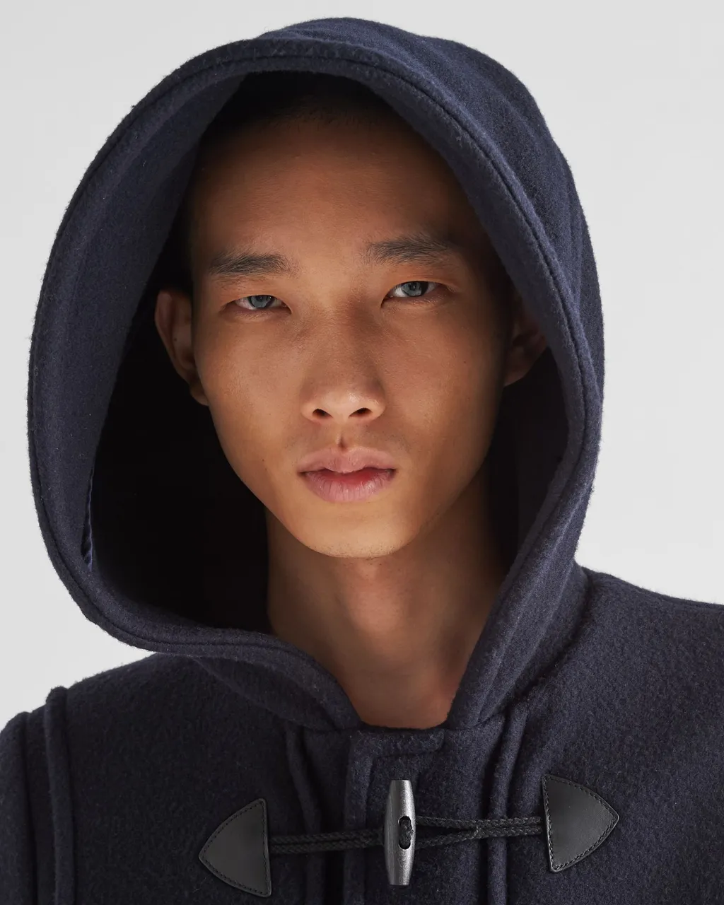 Double-Breasted Hooded Duffle Coat