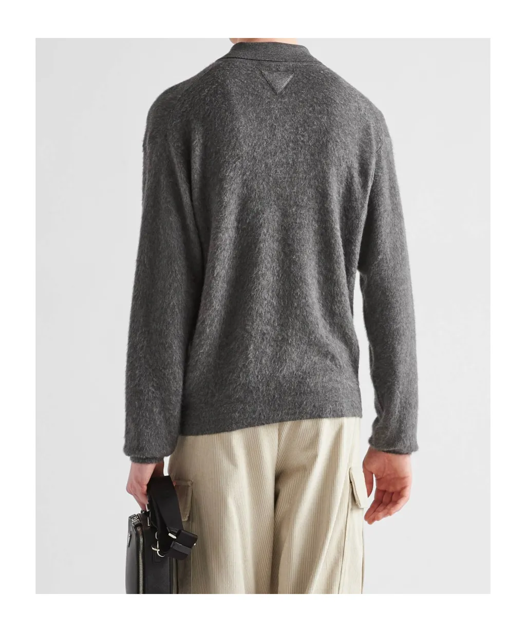 Cashmere And Silk Polo Sweater
