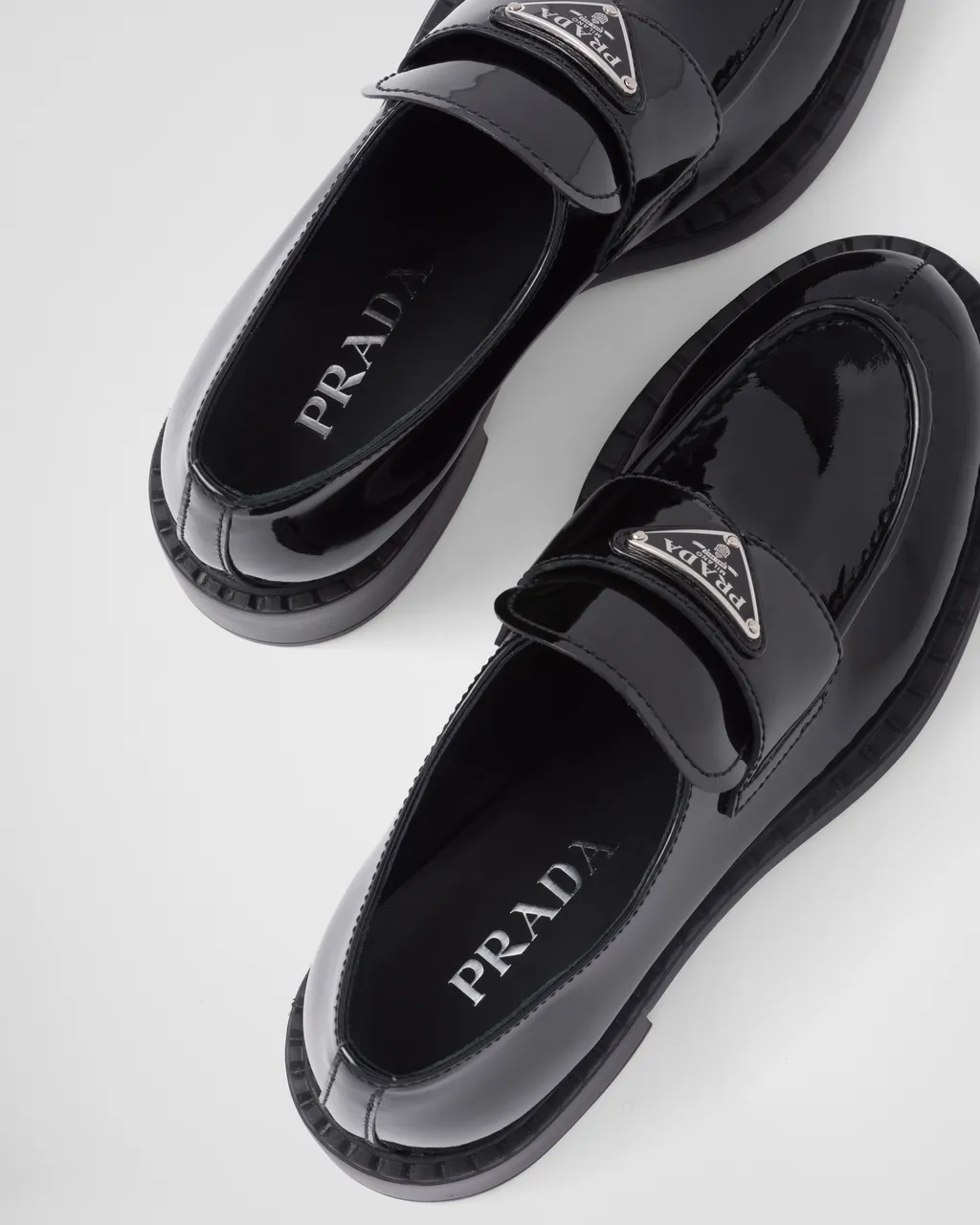 Triangle Logo Slip-On Loafers