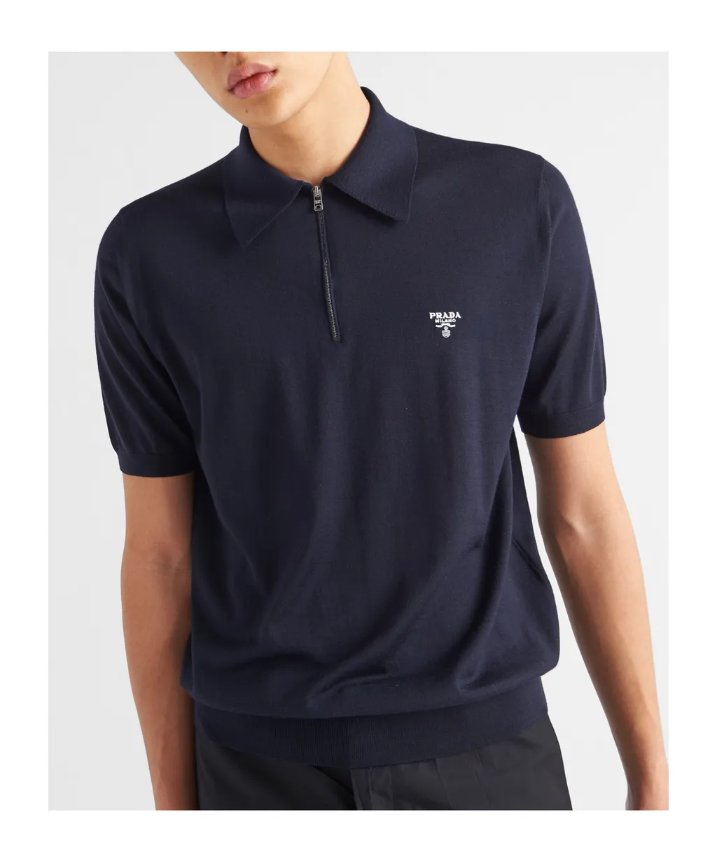 Superfine Wool Polo Shirt