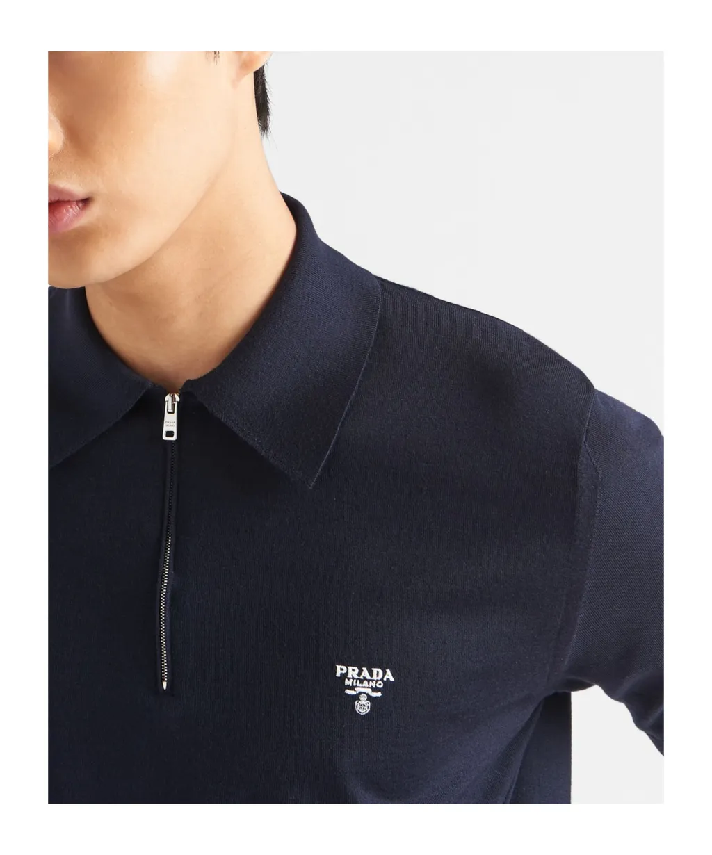 Superfine Wool Polo Shirt