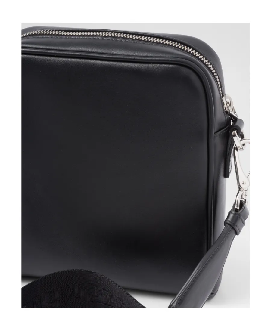 Leather Shoulder Bag With Pouch