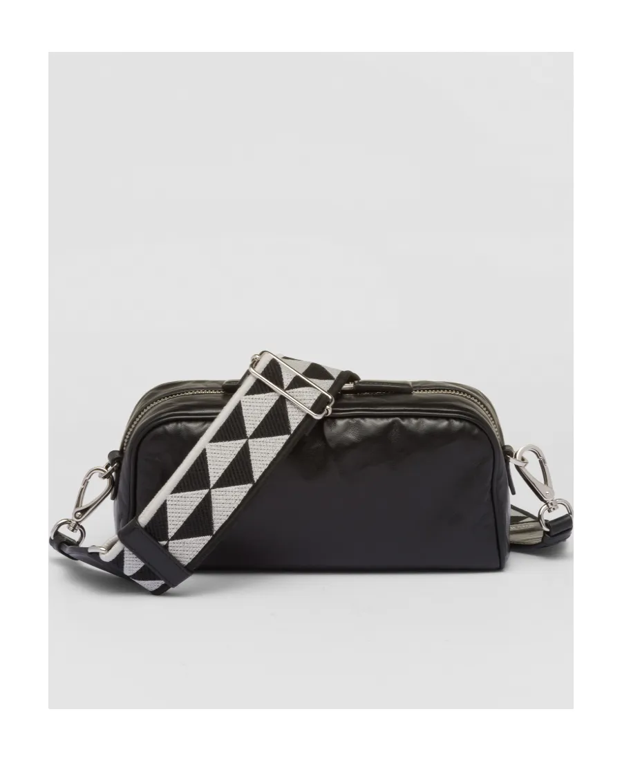 Logo Plaque Zipped Shoulder Bag