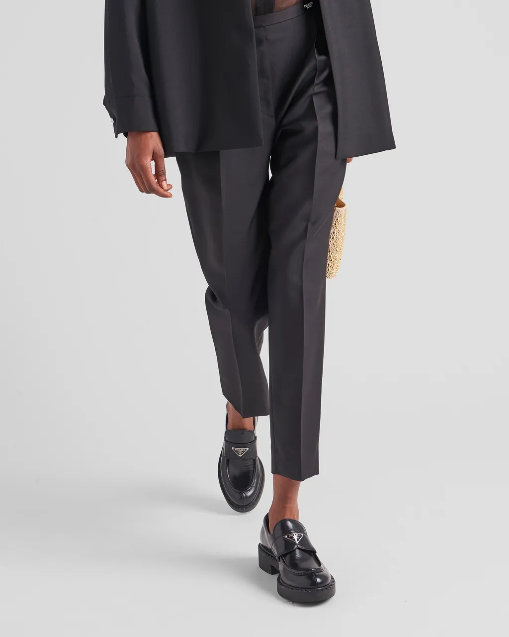 High Waist Tailored Trousers