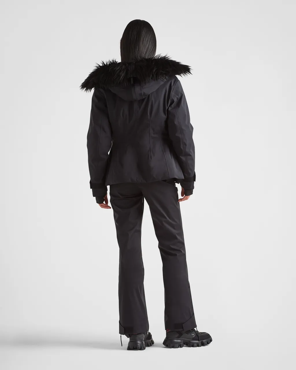 Logo-Patch Zipped Hooded Jacket