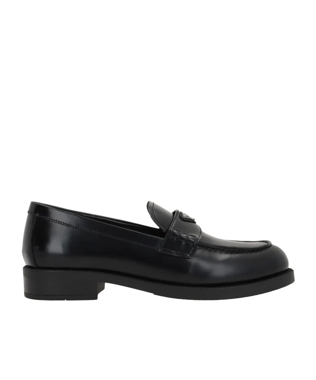Logo Plaque Slip-On Loafers