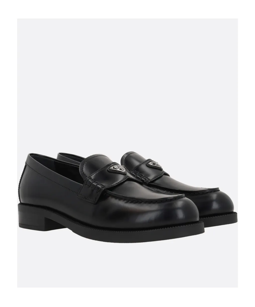 Logo Plaque Slip-On Loafers