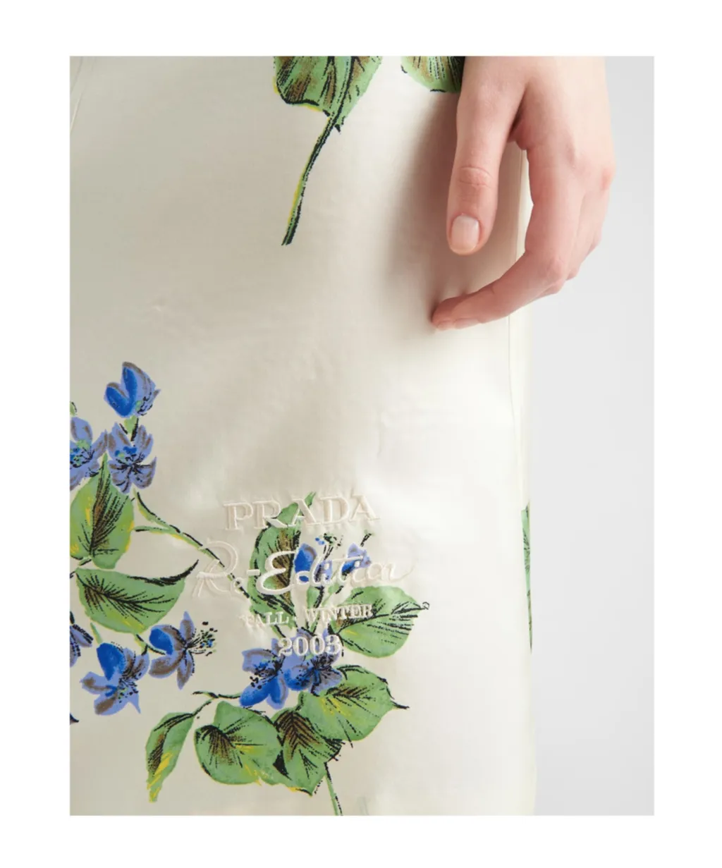 Floral Printed Short-Sleeved Dress