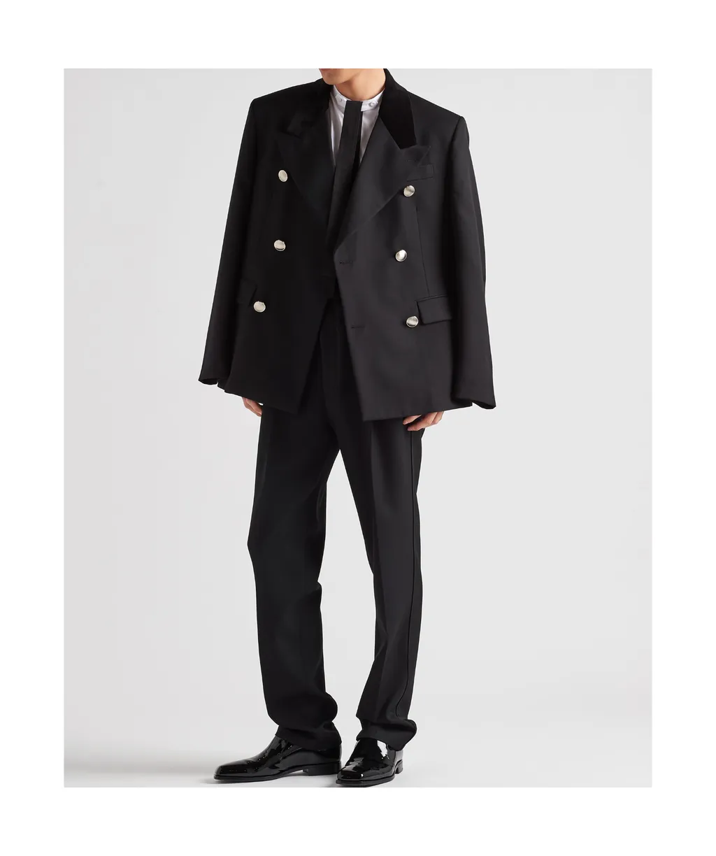 Double-Breasted Tailored Blazer