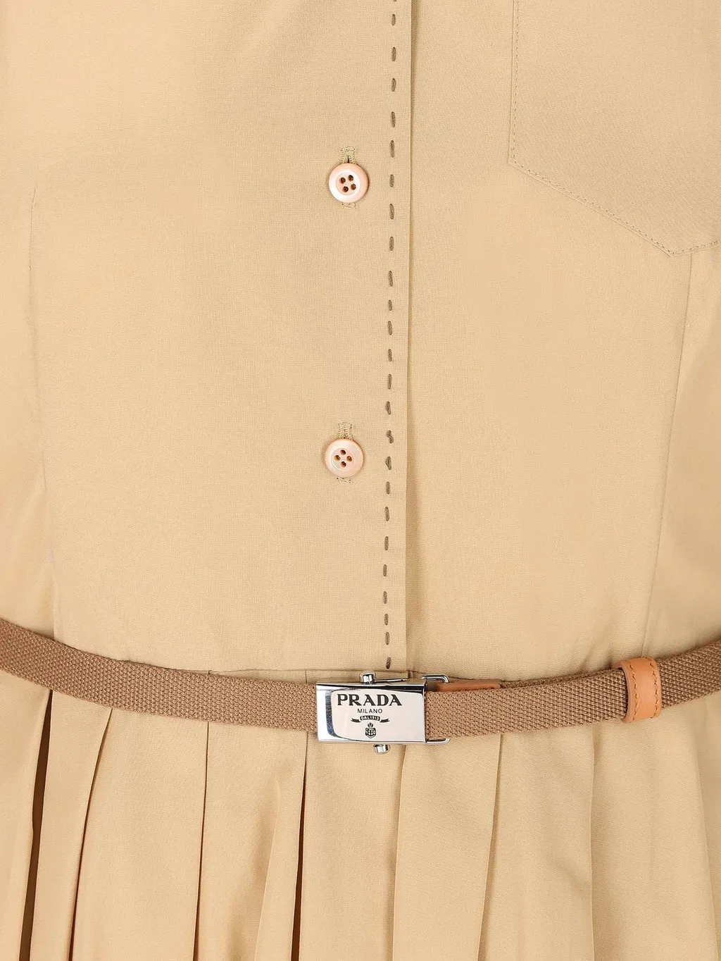Long-Sleeved Belted Dress