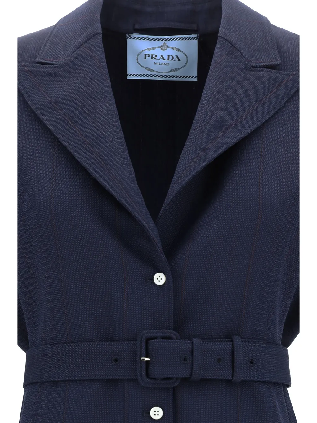 Single-Breasted Belted Gilet