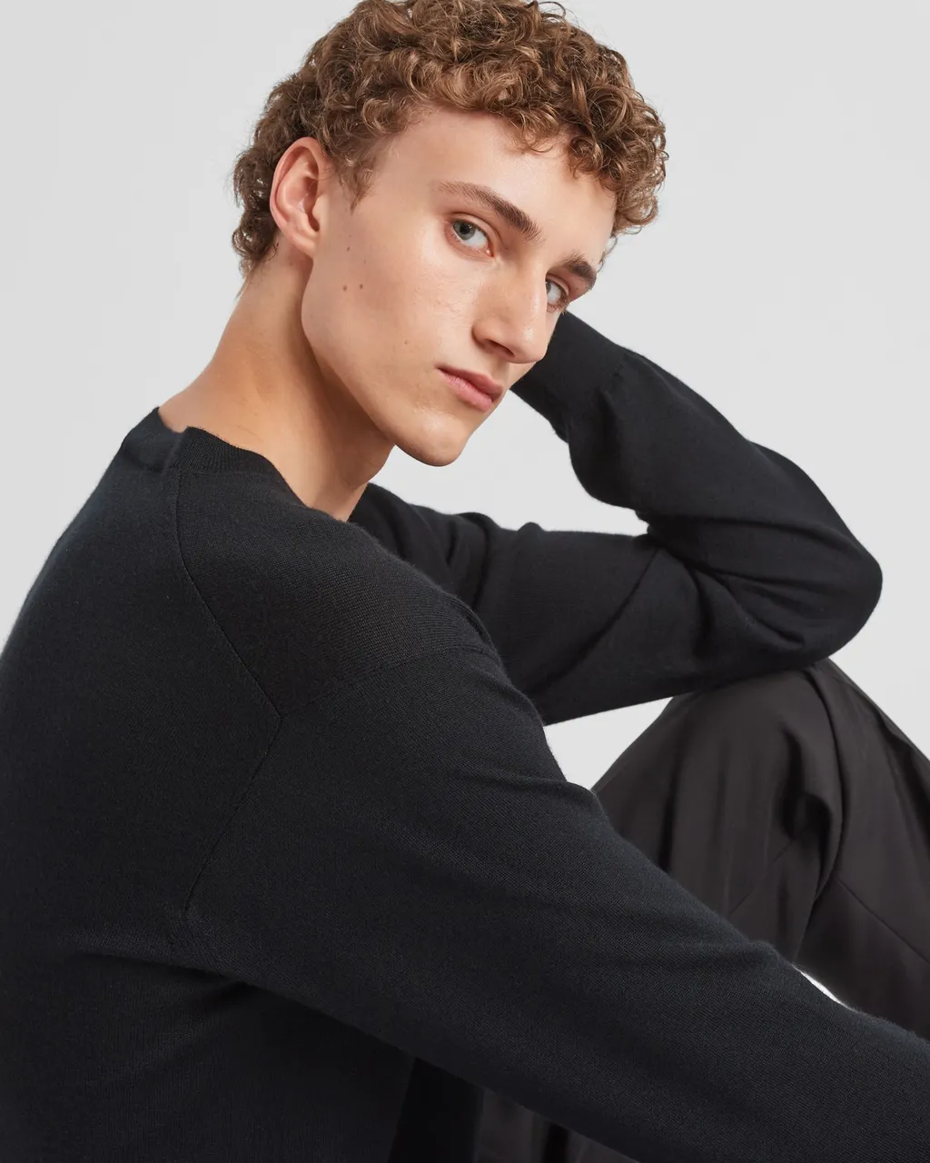 Logo Intarsia Crewneck Knitted Jumper