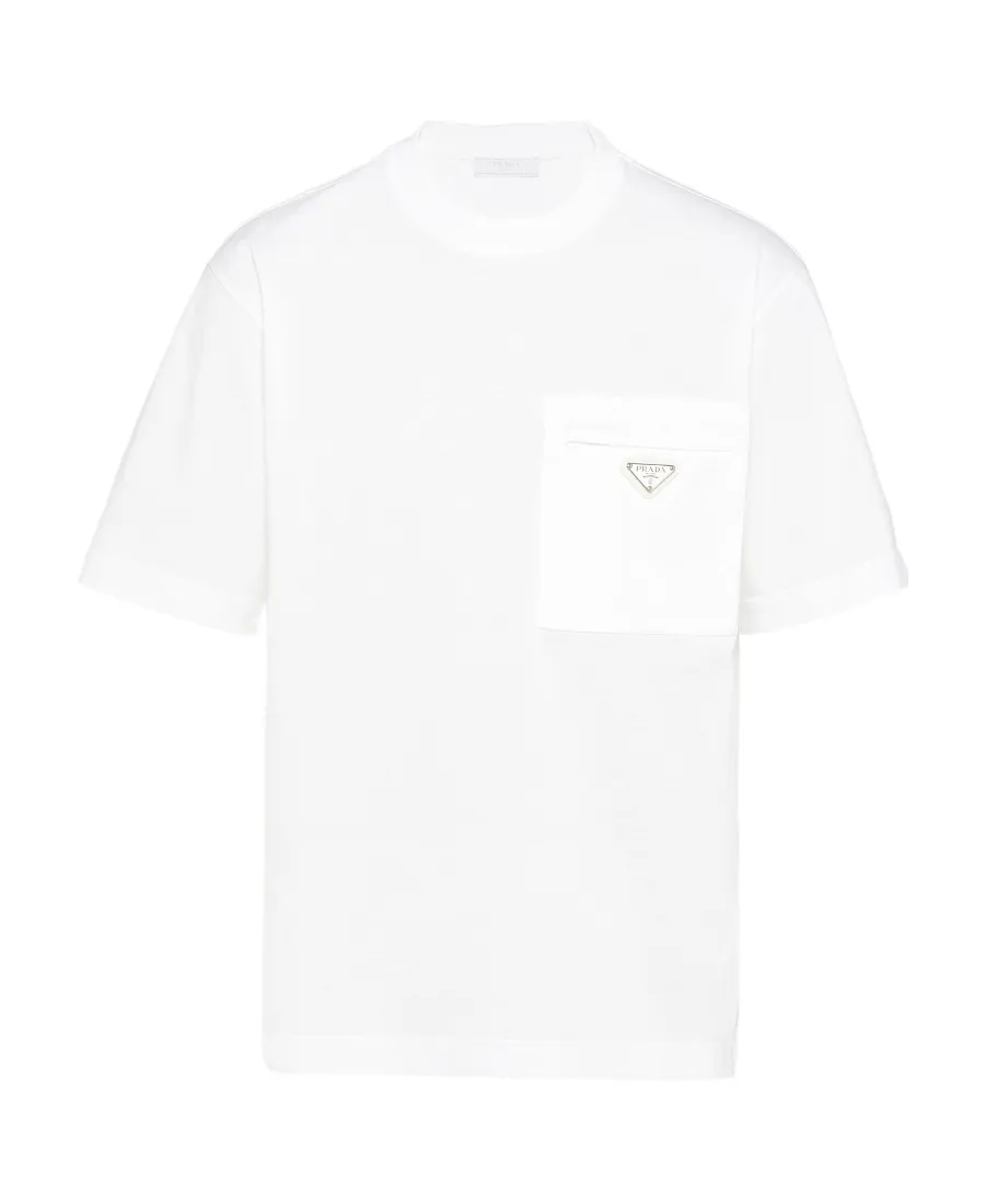 Logo Plaque Crewneck T-Shirt