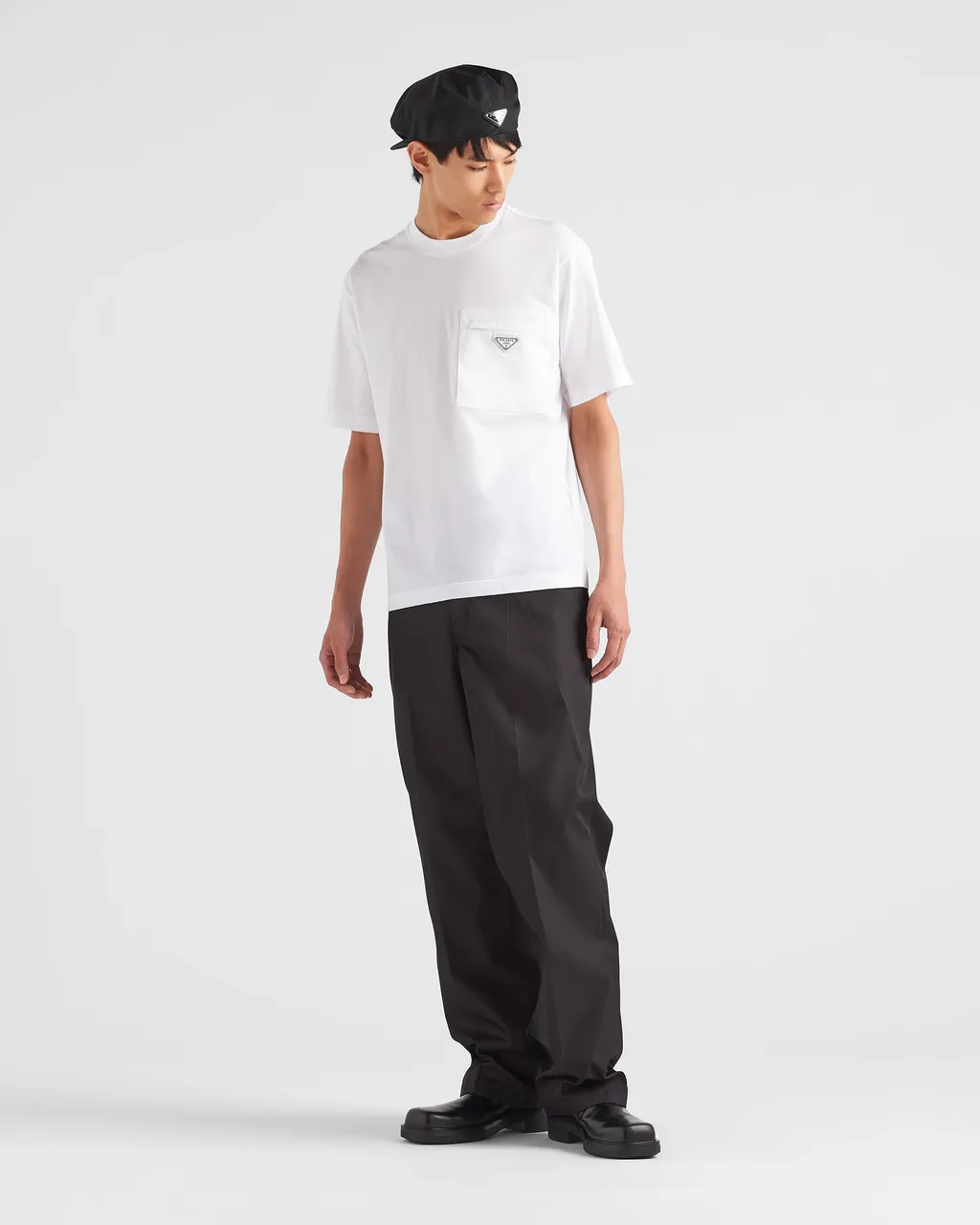 Logo Plaque Crewneck T-Shirt