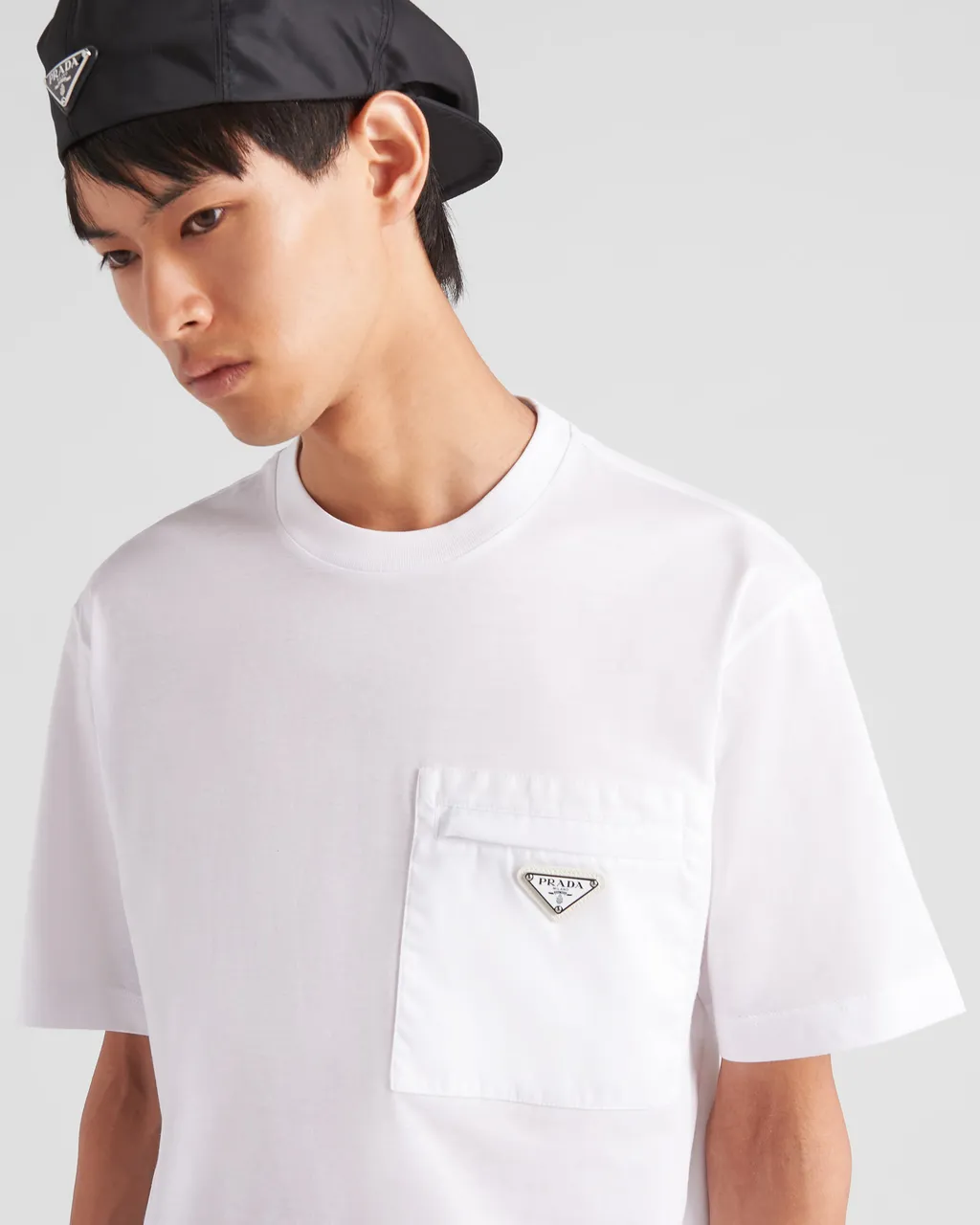 Logo Plaque Crewneck T-Shirt