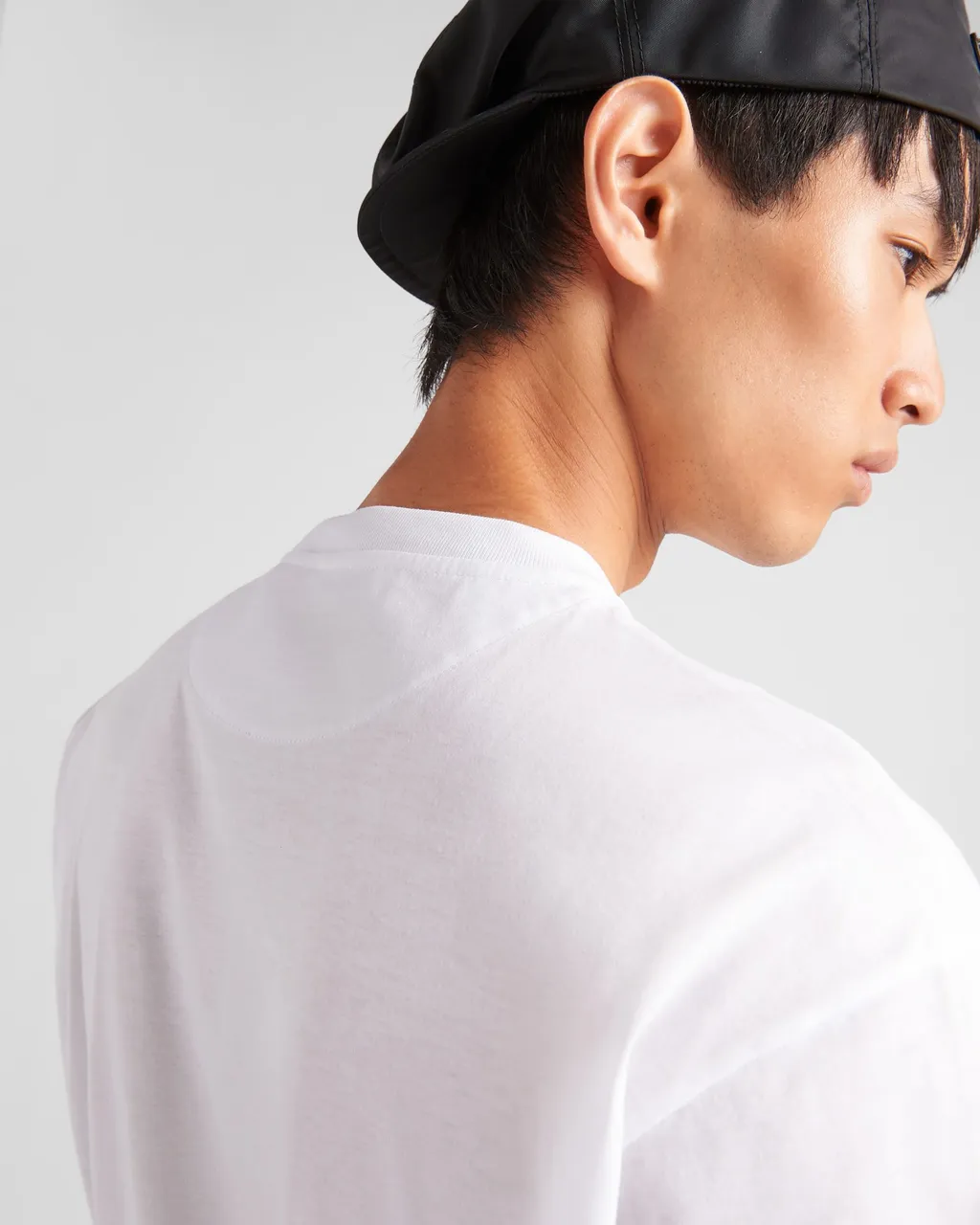 Logo Plaque Crewneck T-Shirt
