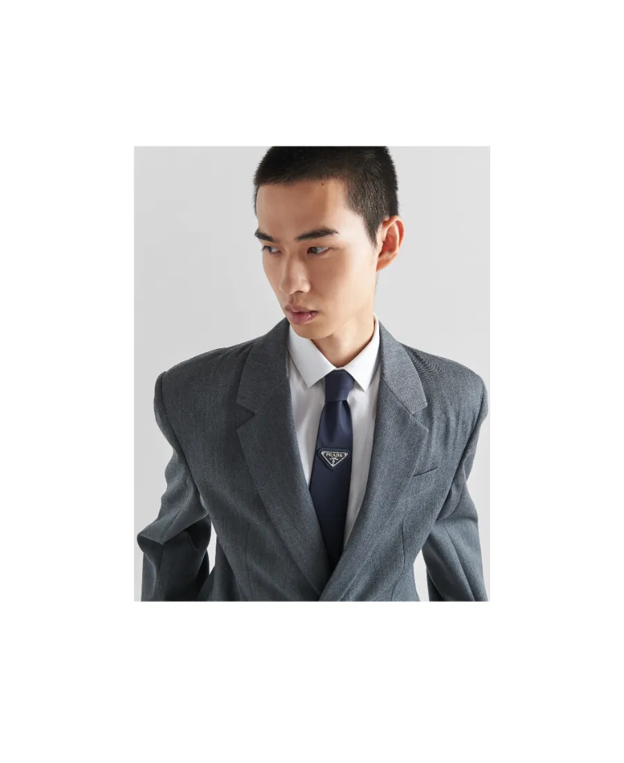 Re-Nylon Gabardine Tie