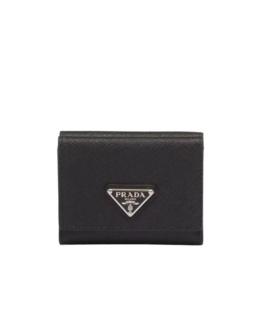 Logo-Plaque Press-Stud Fastened Wallet