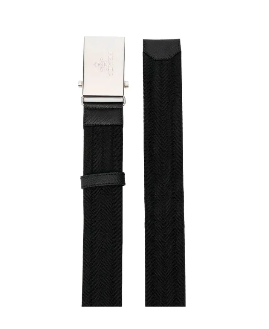Engraved-Logo Woven Belt